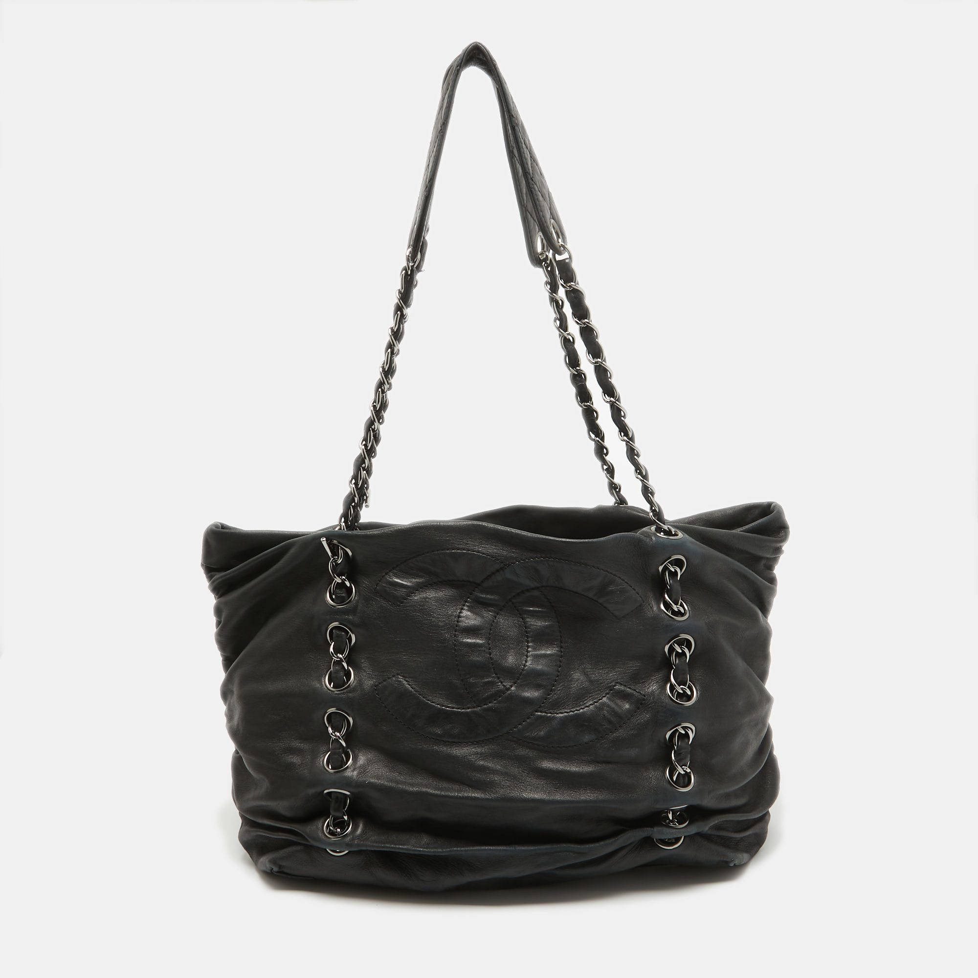 

Chanel Black Leather Timeless Sharpel Tote