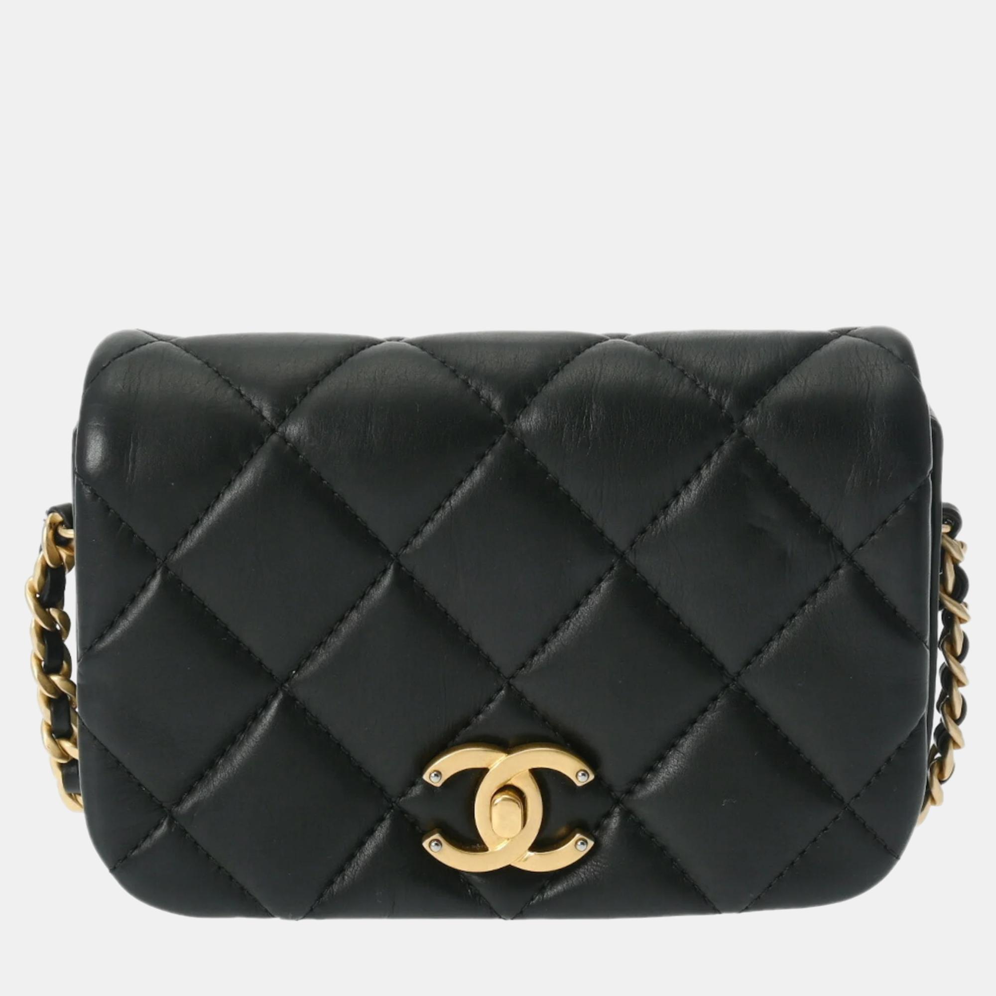 

Chanel Black Quilted Calfskin Mini Fashion Therapy Shoulder Bag