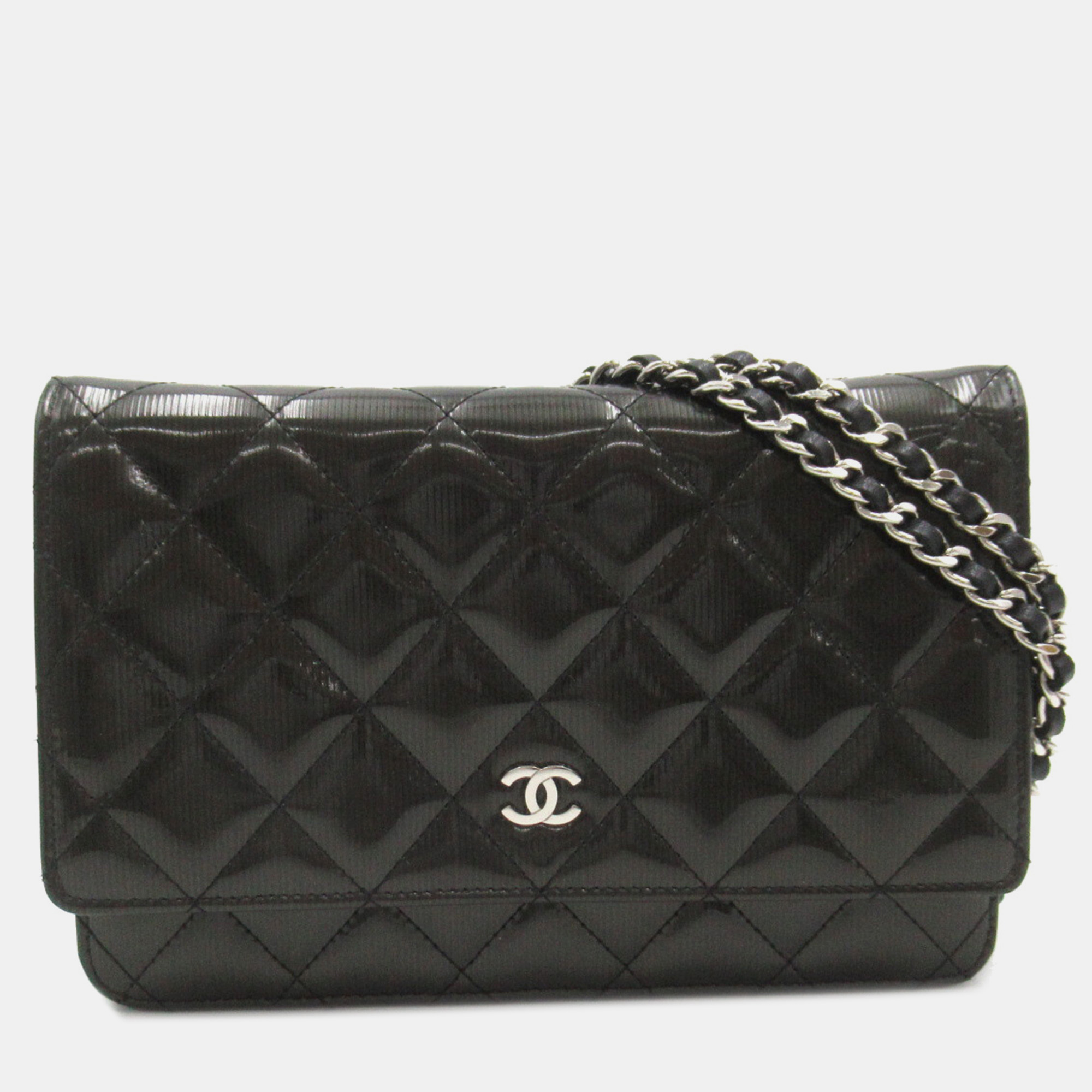 

Chanel Black Leather Quilted Wallet On Chain