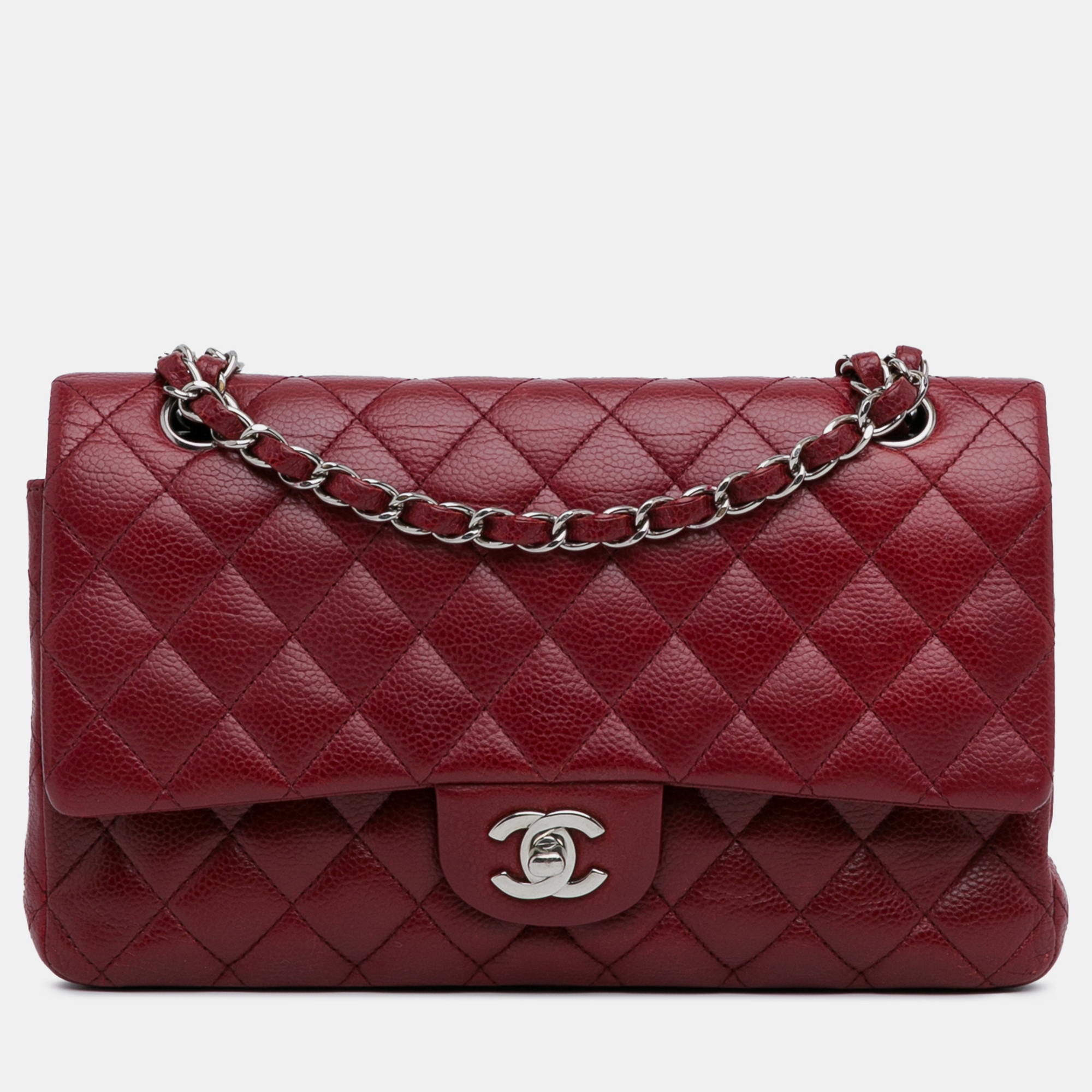 

Chanel Jumbo Classic Caviar Double Flap, Red