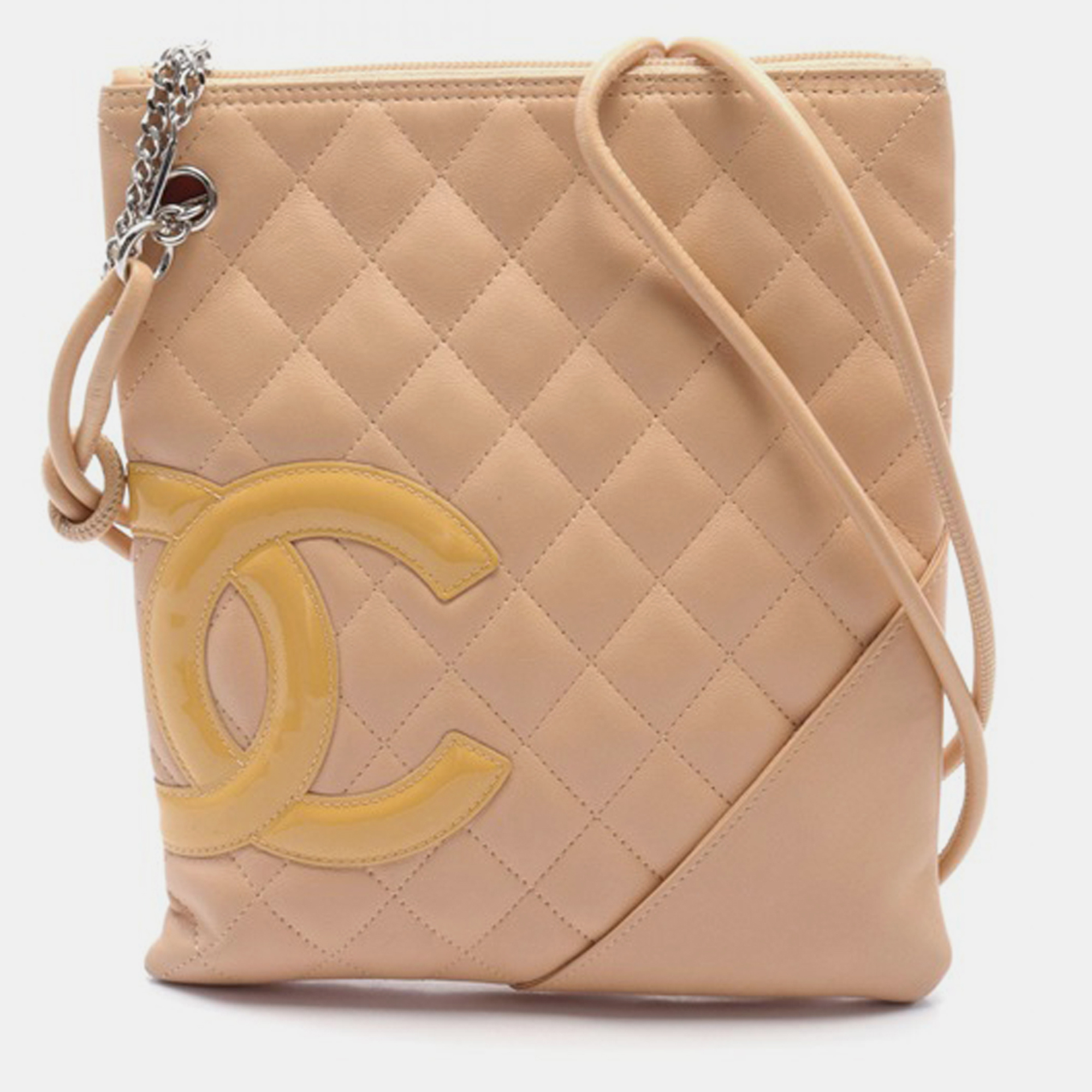 

Chanel Beige Leather Cambon Ligne Flat Crossbody Bag