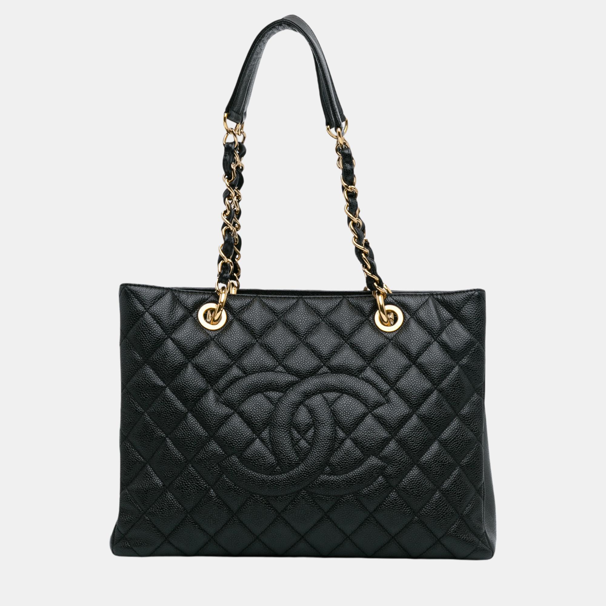 

Chanel Black Caviar Grand Shopping Tote