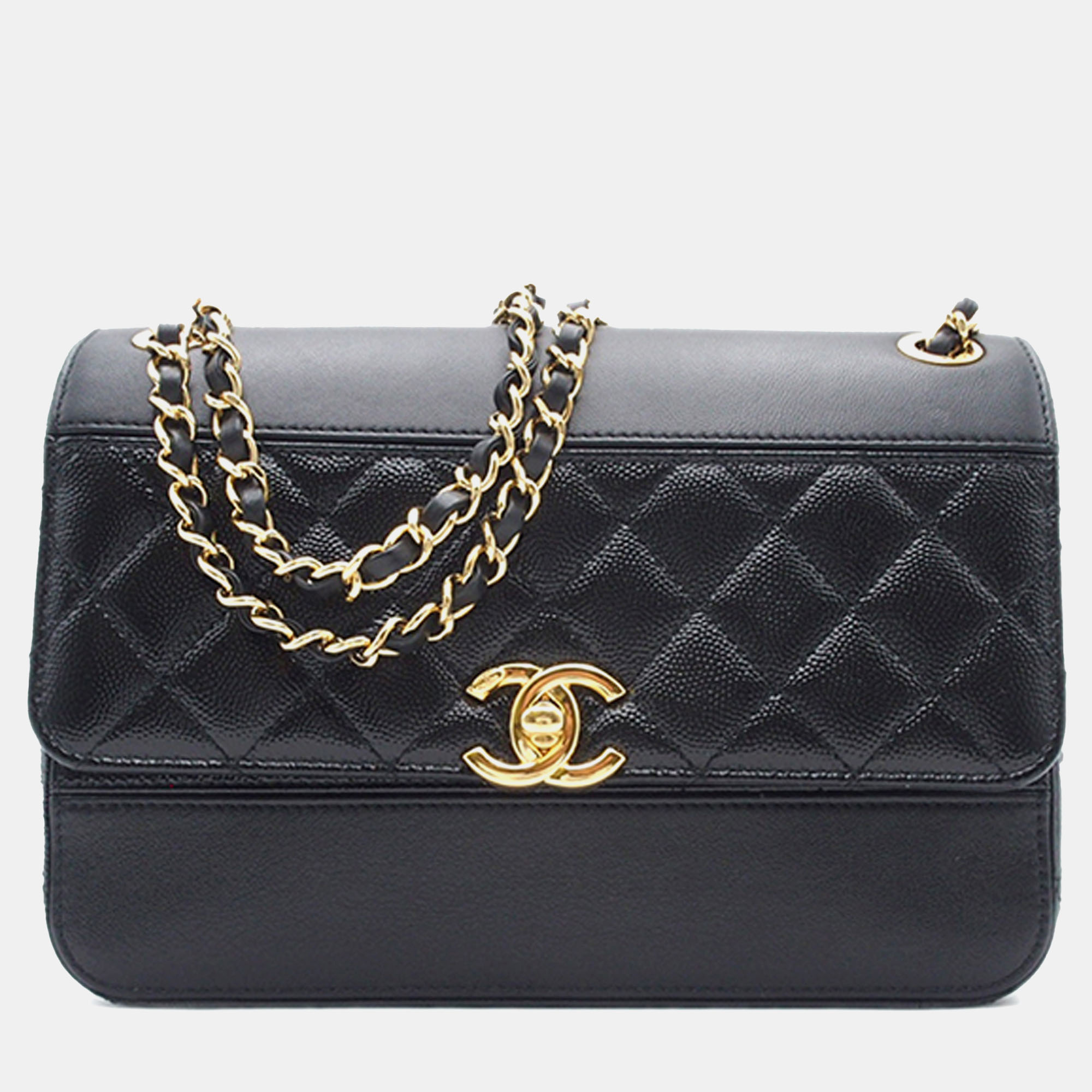 

Chanel Caviar CC Crossbody Bag, Black