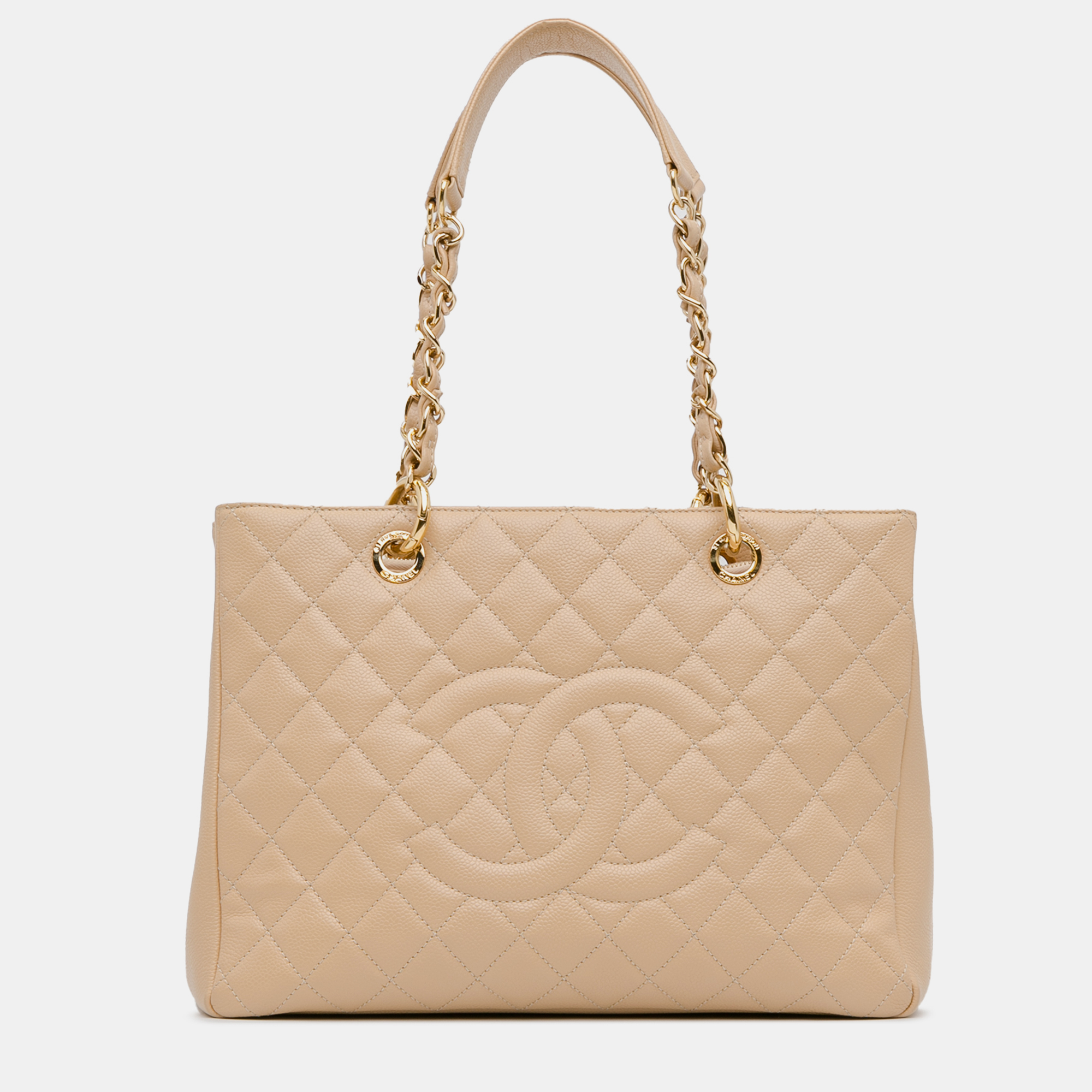 

Chanel Caviar Grand Shopping Tote, Beige