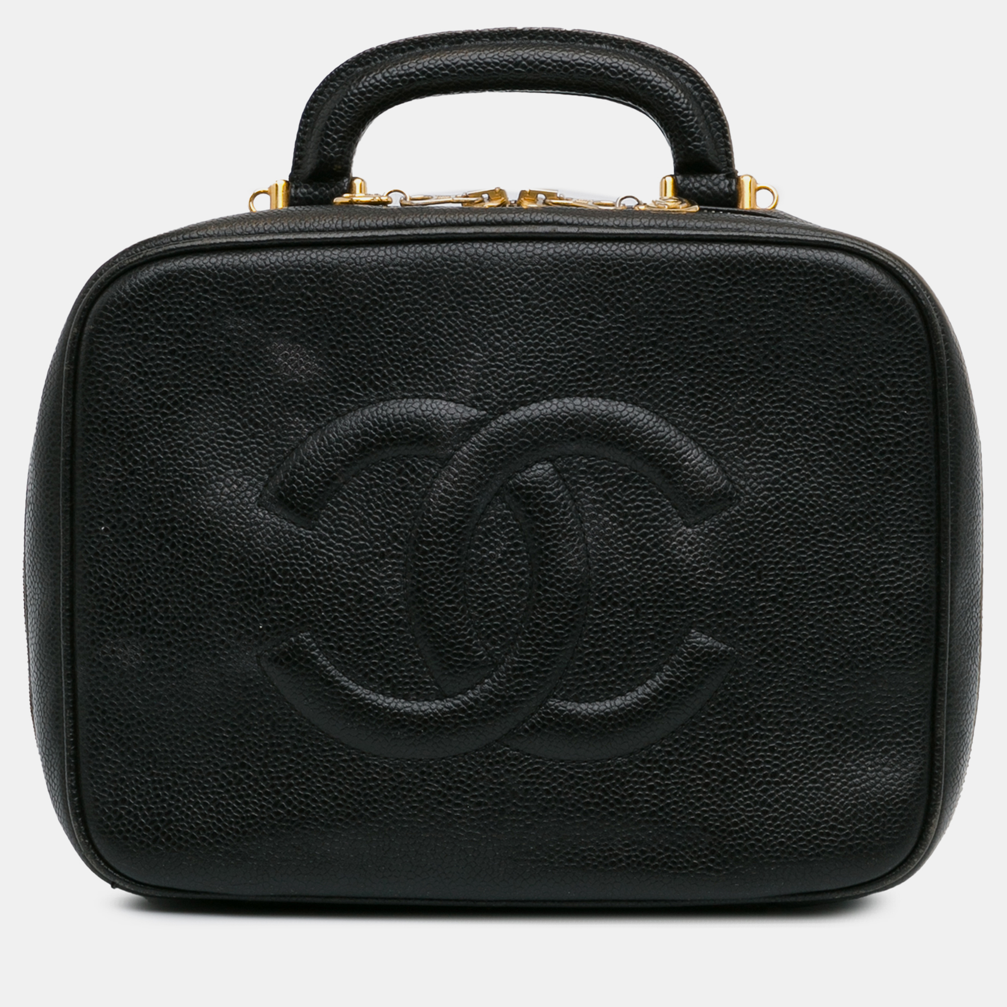 

Chanel CC Caviar Vanity Case, Black