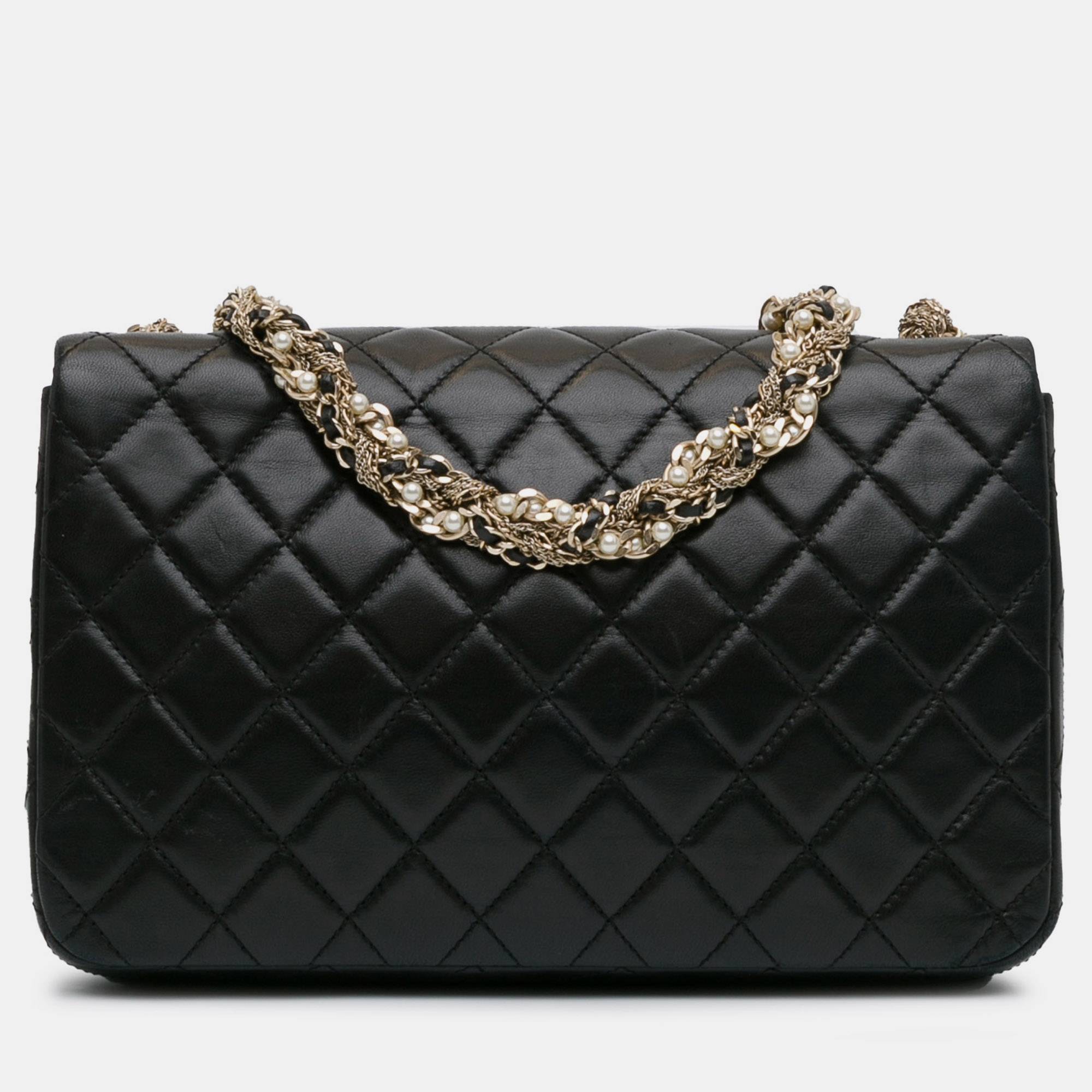 Chanel CC Quilted Lambskin Westminster Pearl Flap 
