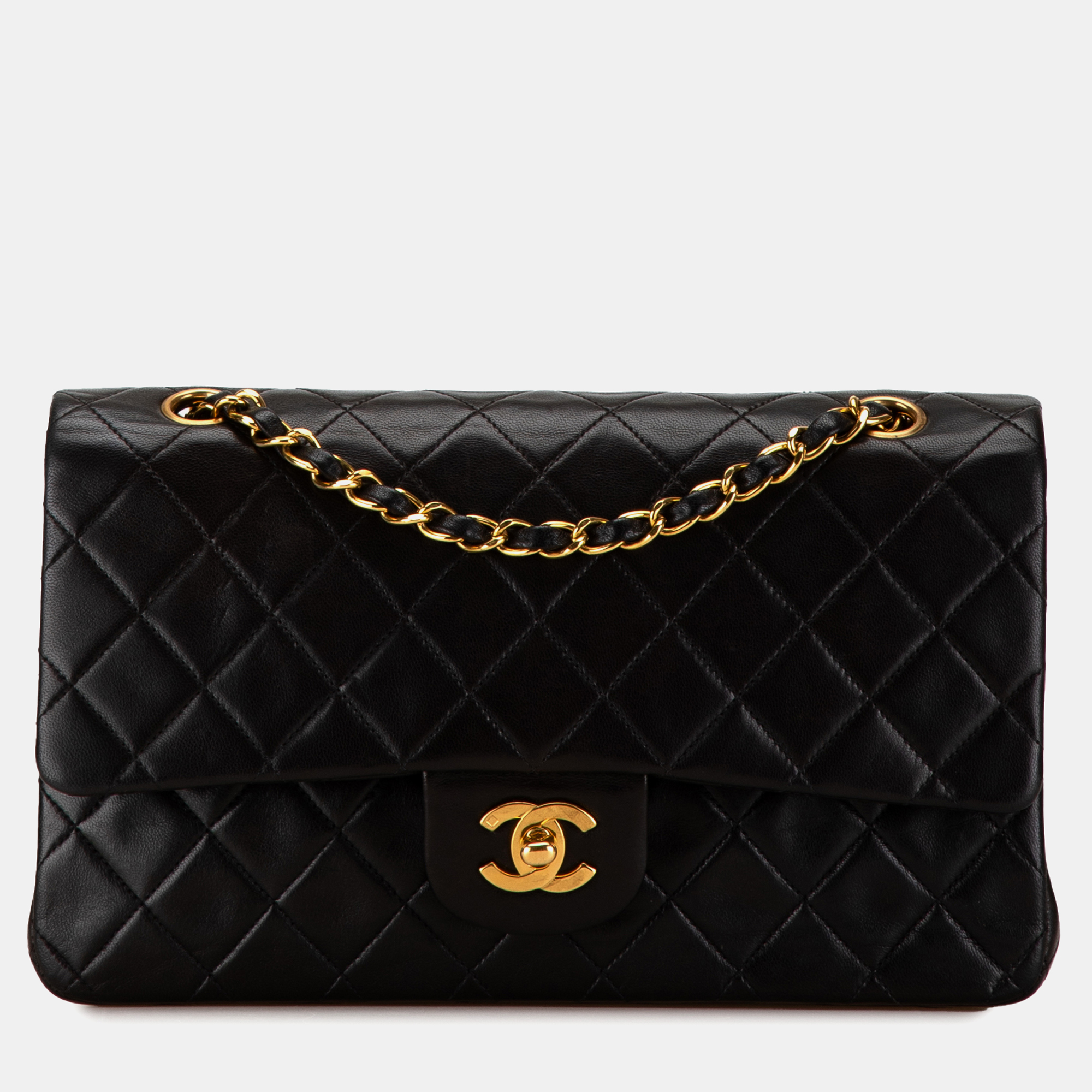 

Chanel Medium Classic Lambskin Double Flap, Black