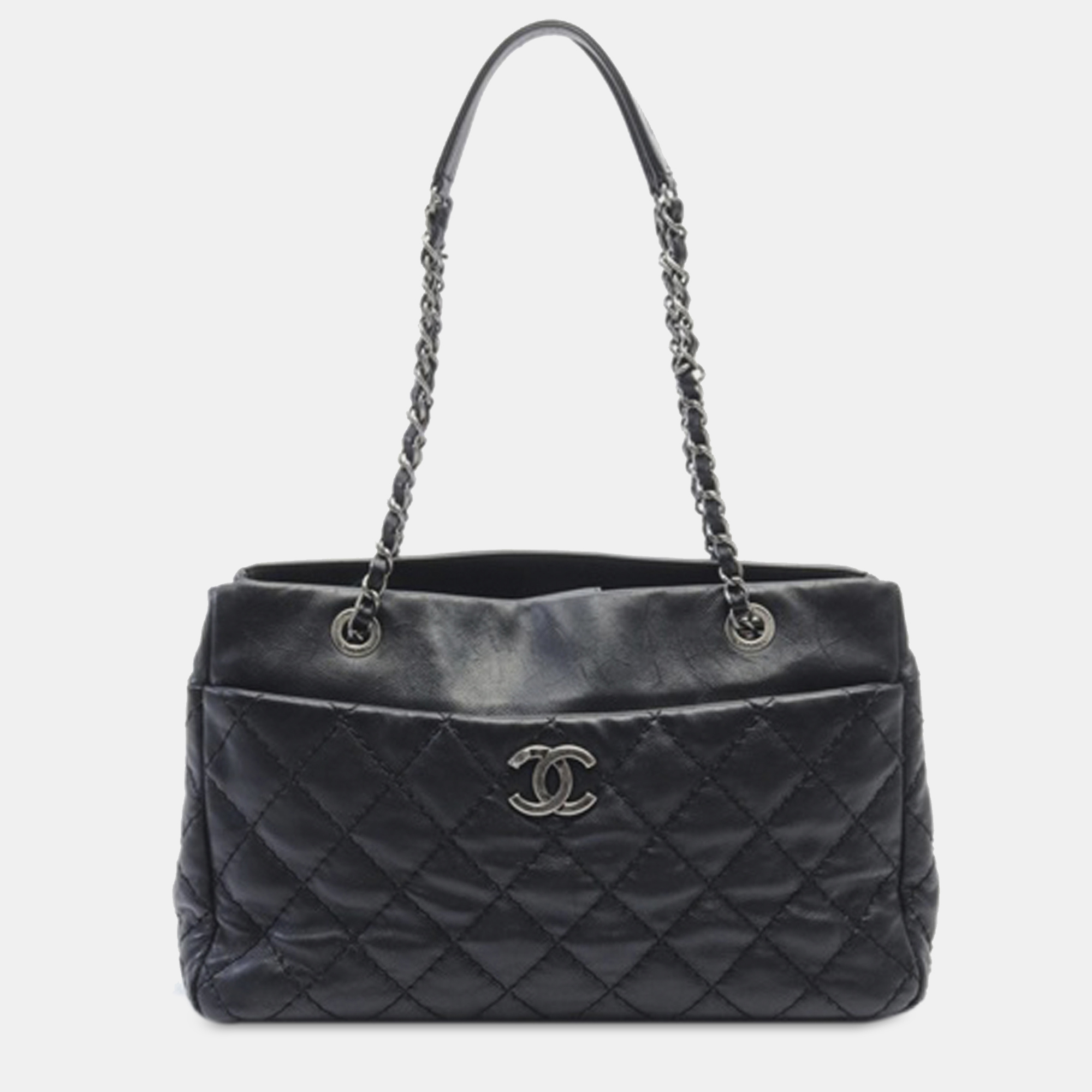 

Chanel Calfskin Stitch It Tote Bag, Black