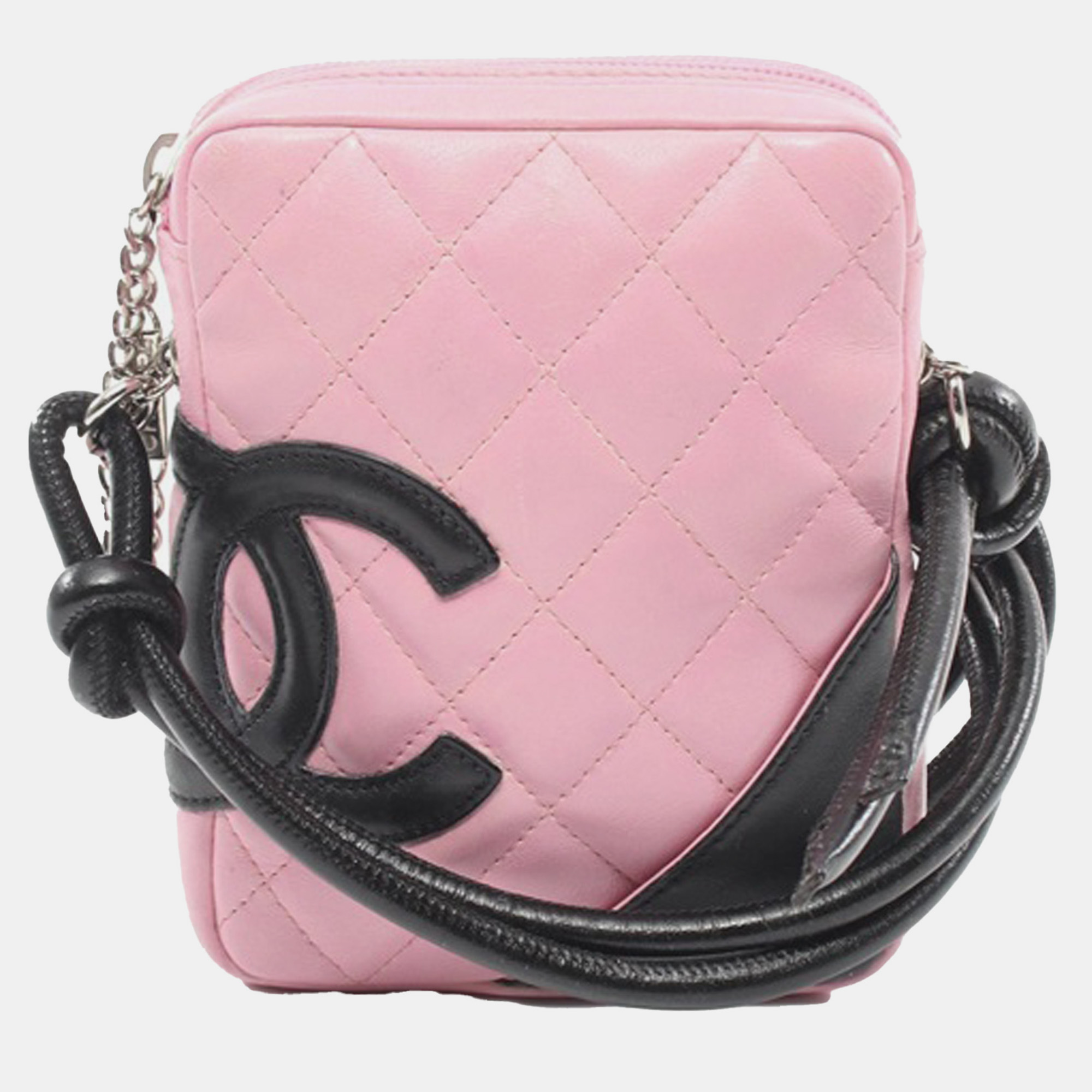 

Chanel Mini Lambskin Cambon Ligne Crossbody Bag, Black