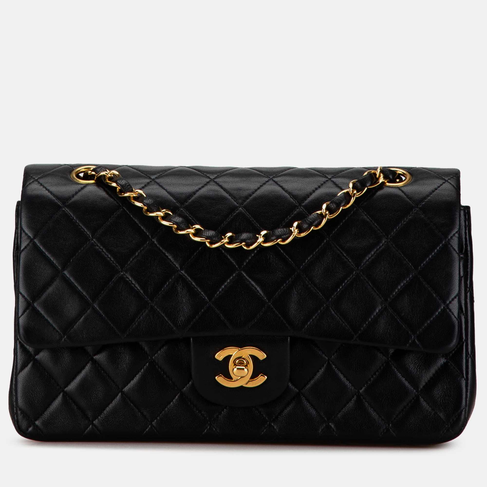 

Chanel Medium Classic Lambskin Double Flap Bag, Black