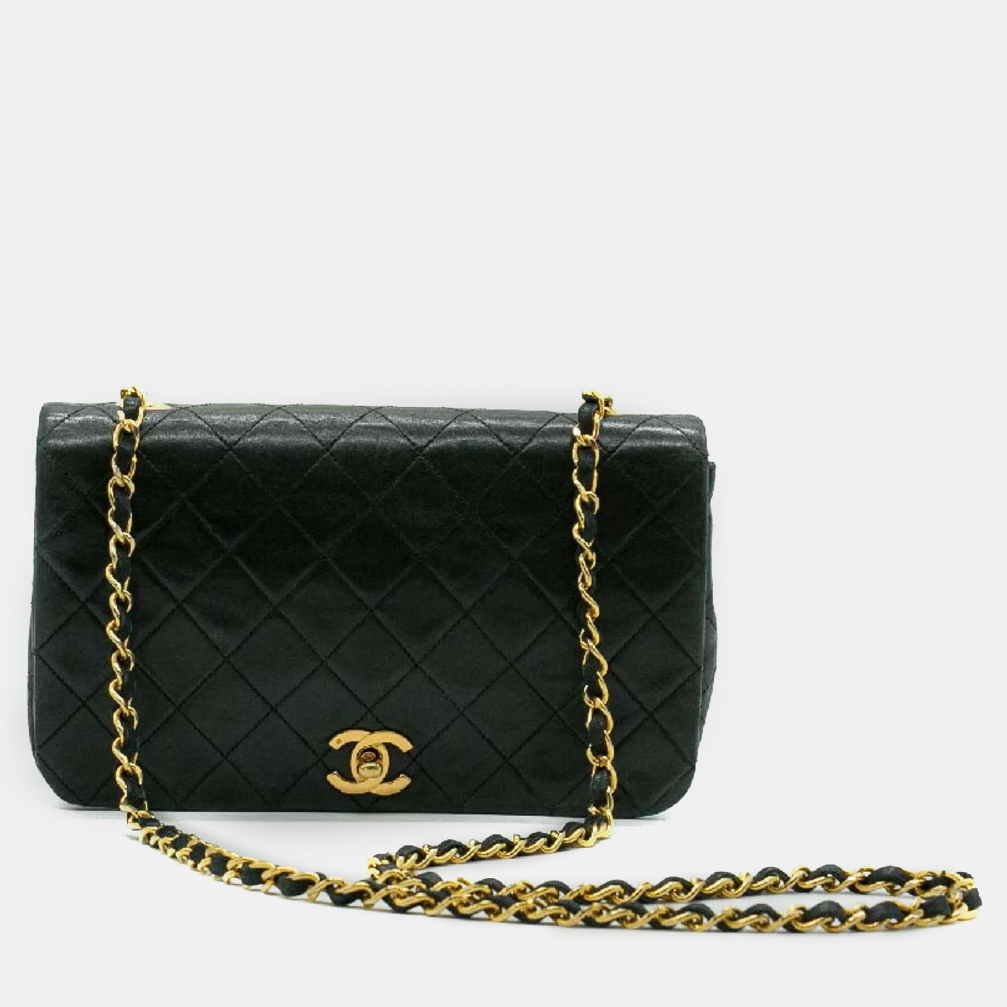 

Chanel Black Leather Turnlock CC Flap Bag Shoulder Bags