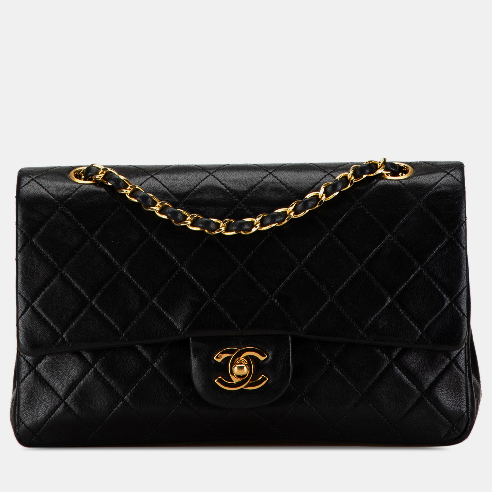 

Chanel Medium Classic Lambskin Double Flap, Black