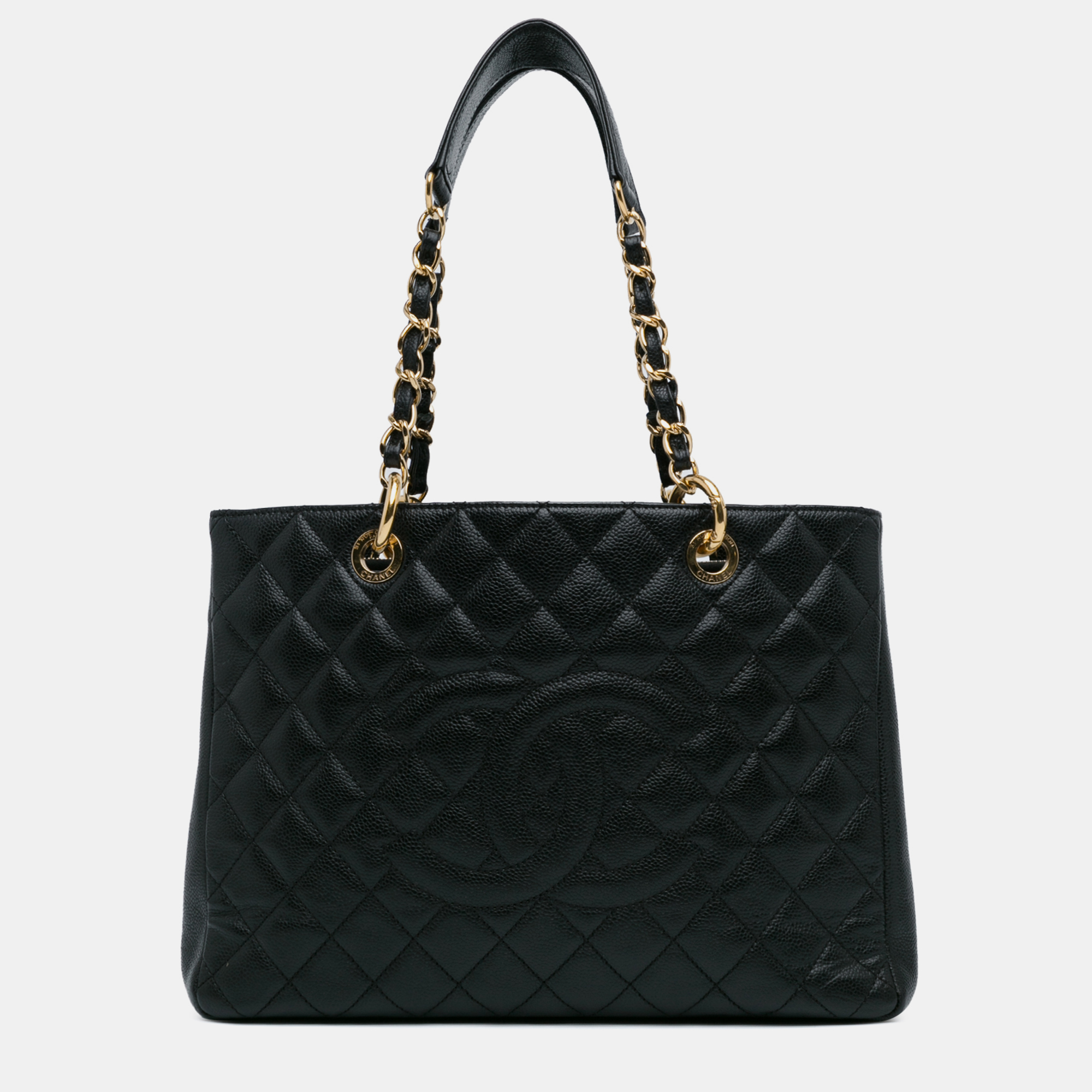 

Chanel Caviar Grand Shopping Tote, Black