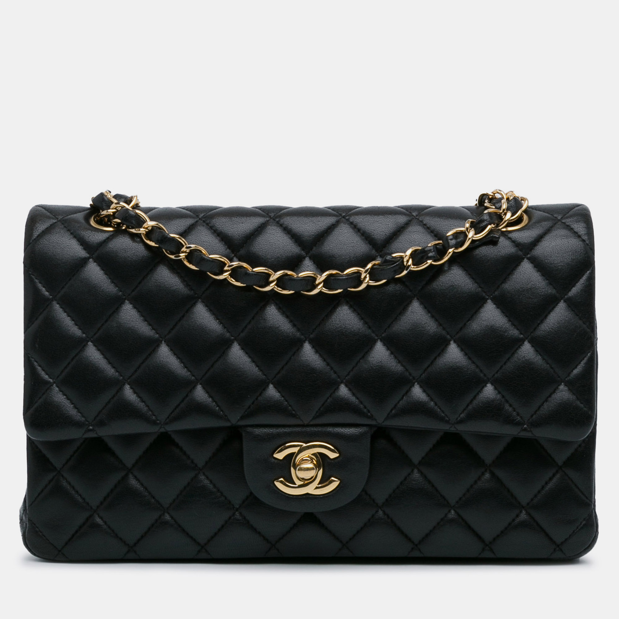 

Chanel Medium Classic Lambskin Double Flap Bag, Black