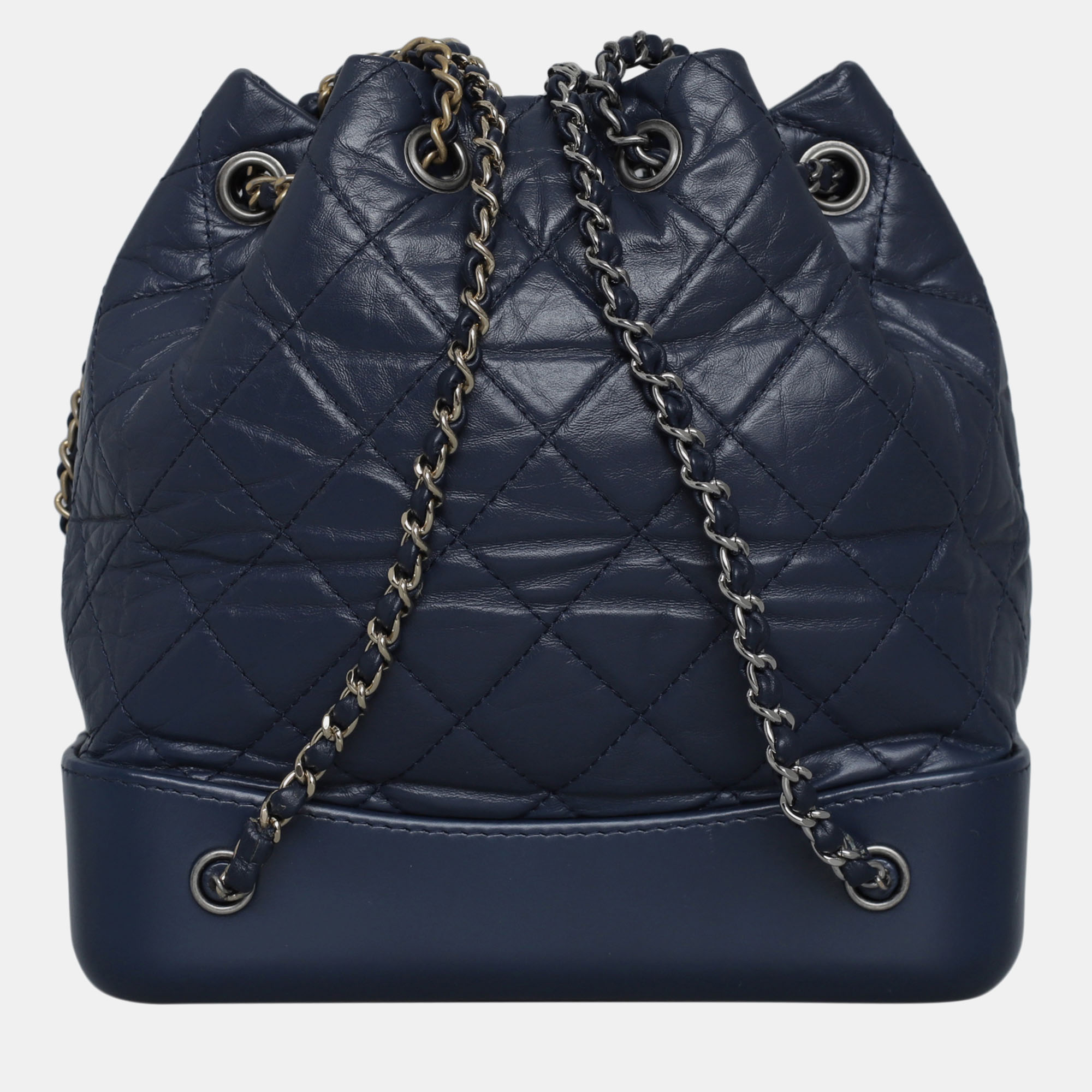 

Chanel Blue Aged Calfskin Leather  Gabrielle Backpack