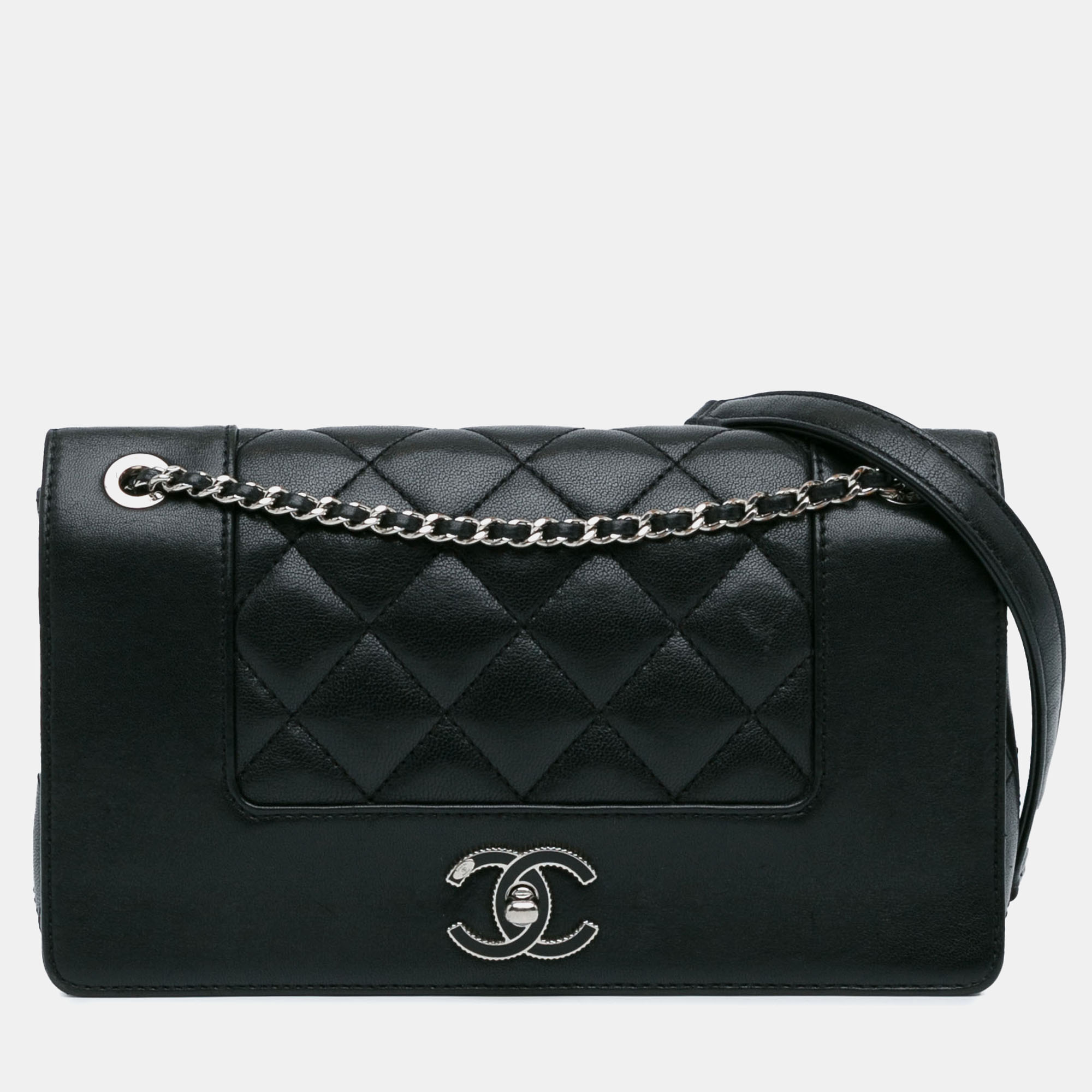 

Chanel Small Lambskin Mademoiselle Vintage Double Flap, Black