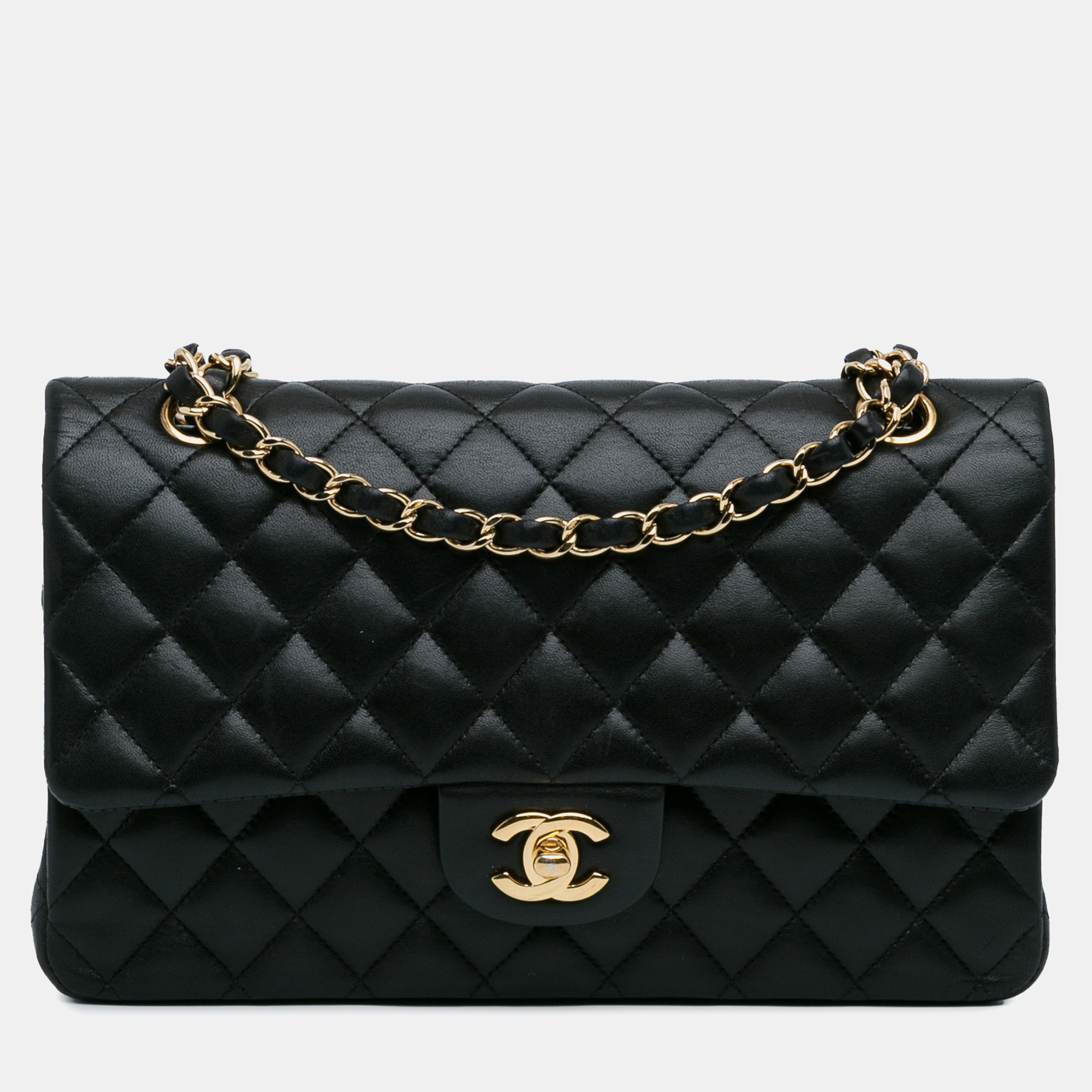 

Chanel Medium Classic Lambskin Double Flap, Black