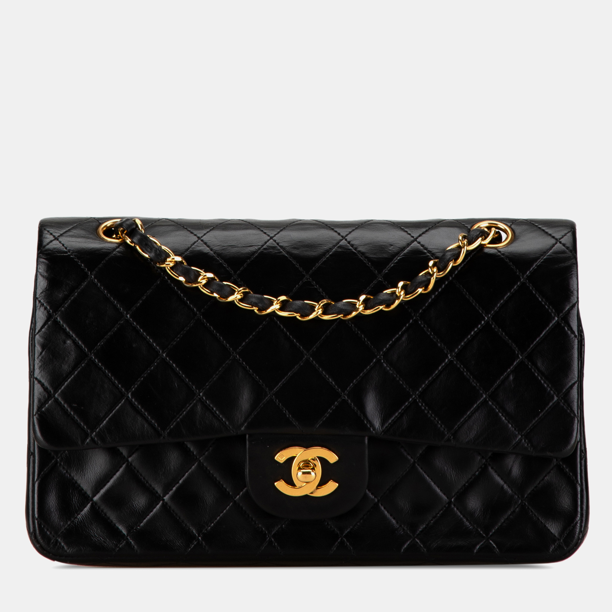 

Chanel Medium Classic Lambskin Double Flap Bag, Black