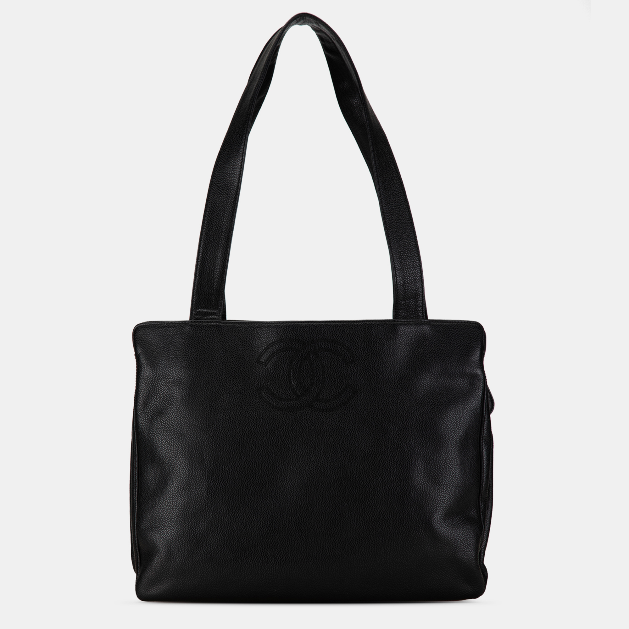 

Chanel CC Caviar Tote Bag, Black