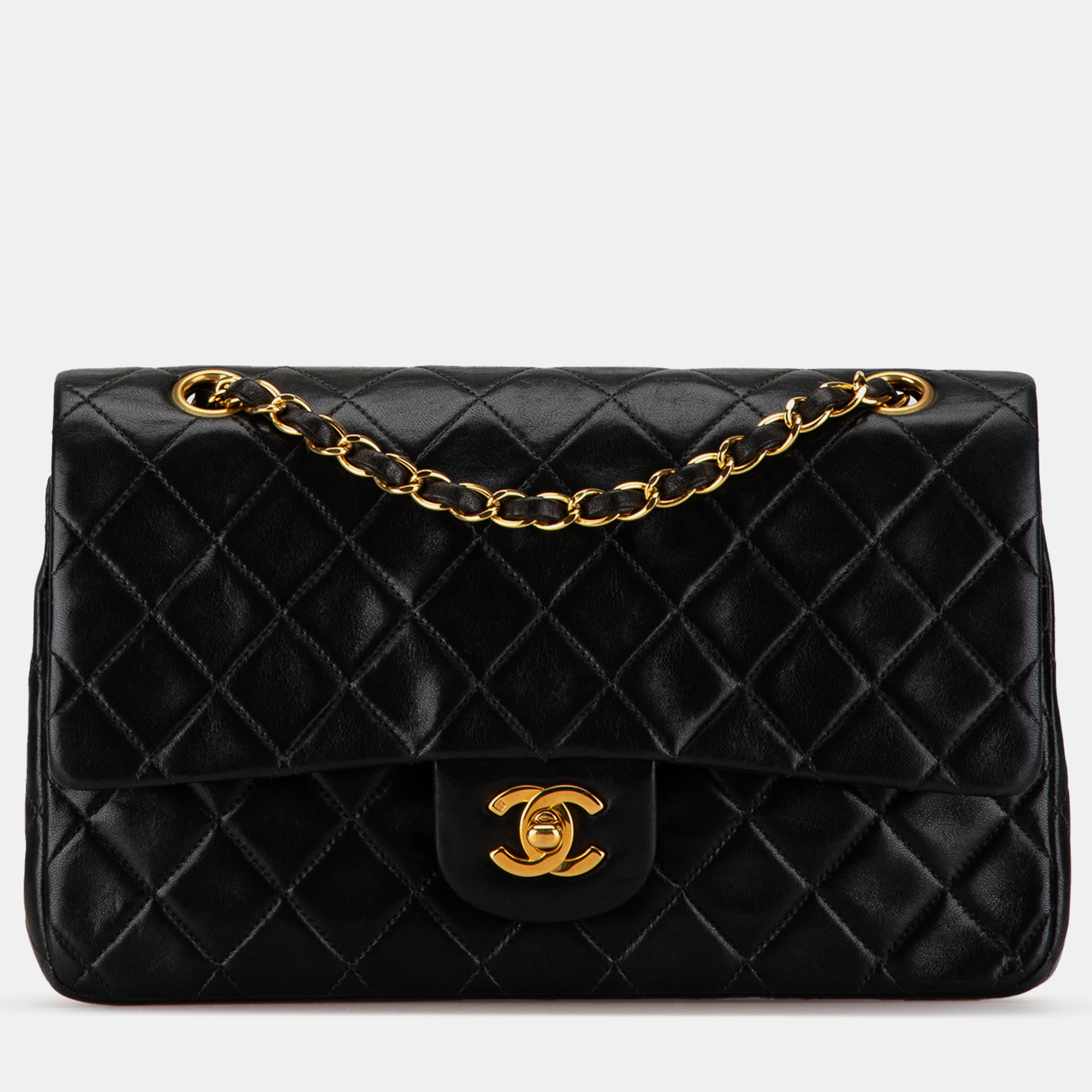 

Chanel Medium Classic Lambskin Double Flap, Black