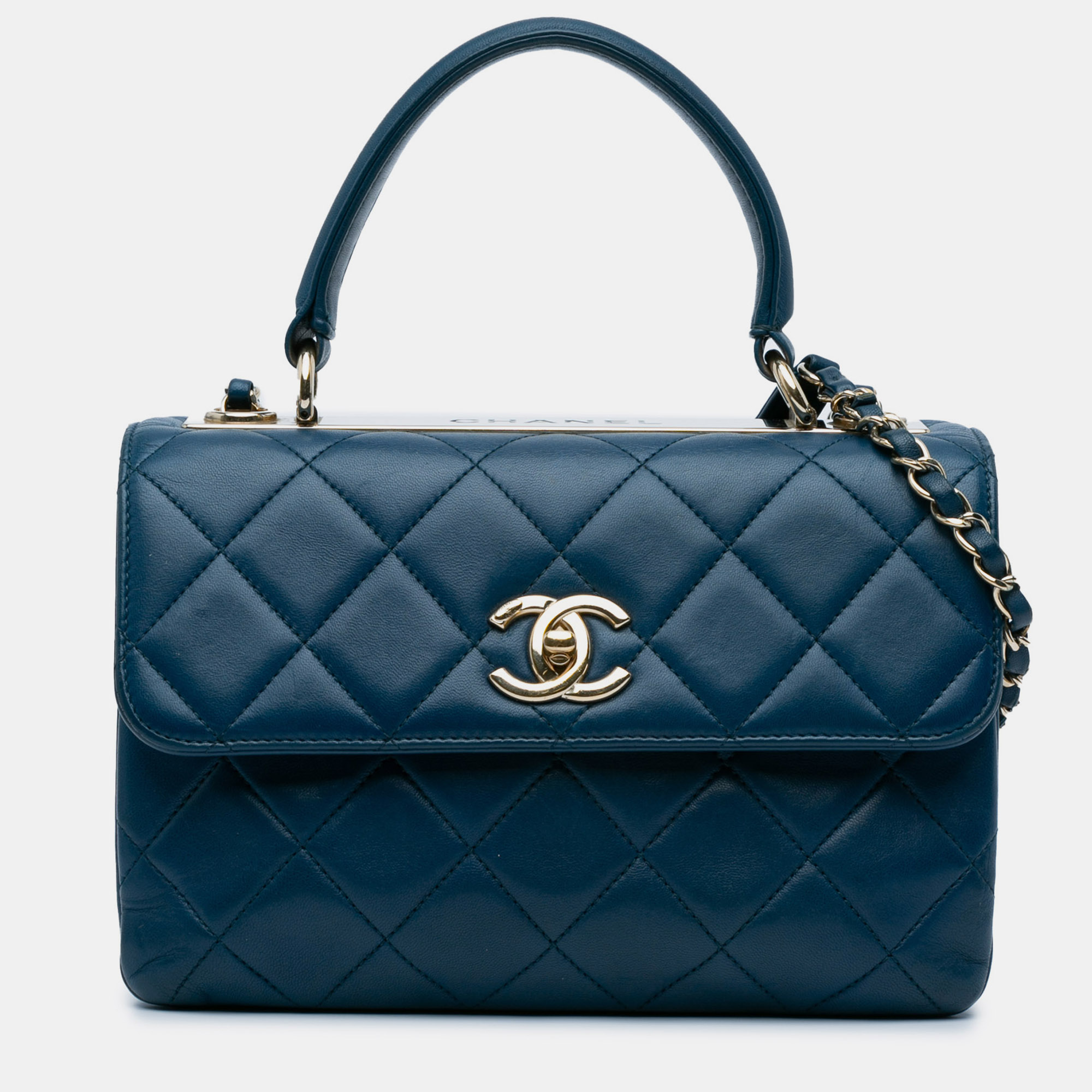 

Chanel Small Lambskin Trendy CC Flap, Navy blue