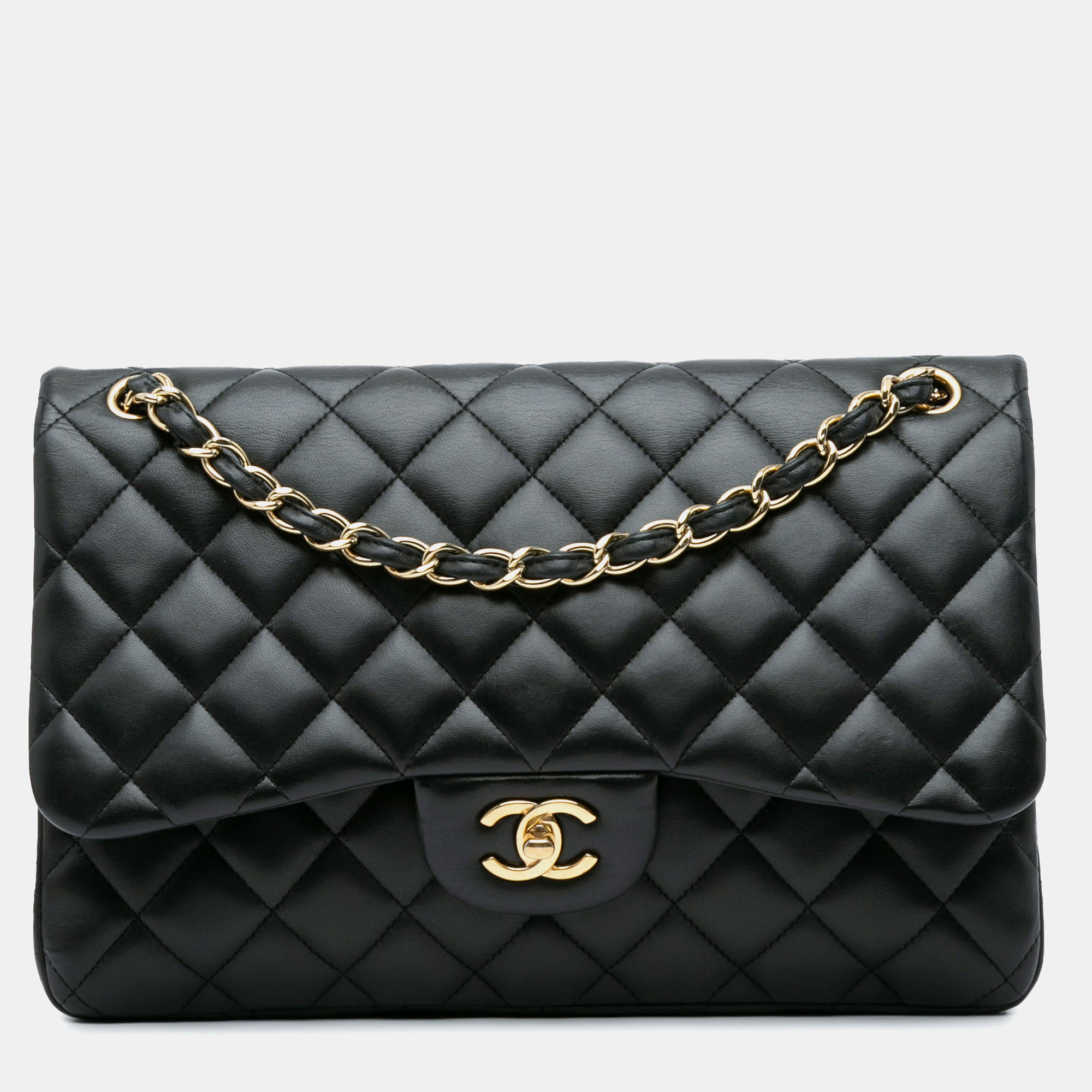 

Chanel Jumbo Classic Lambskin Double Flap, Black