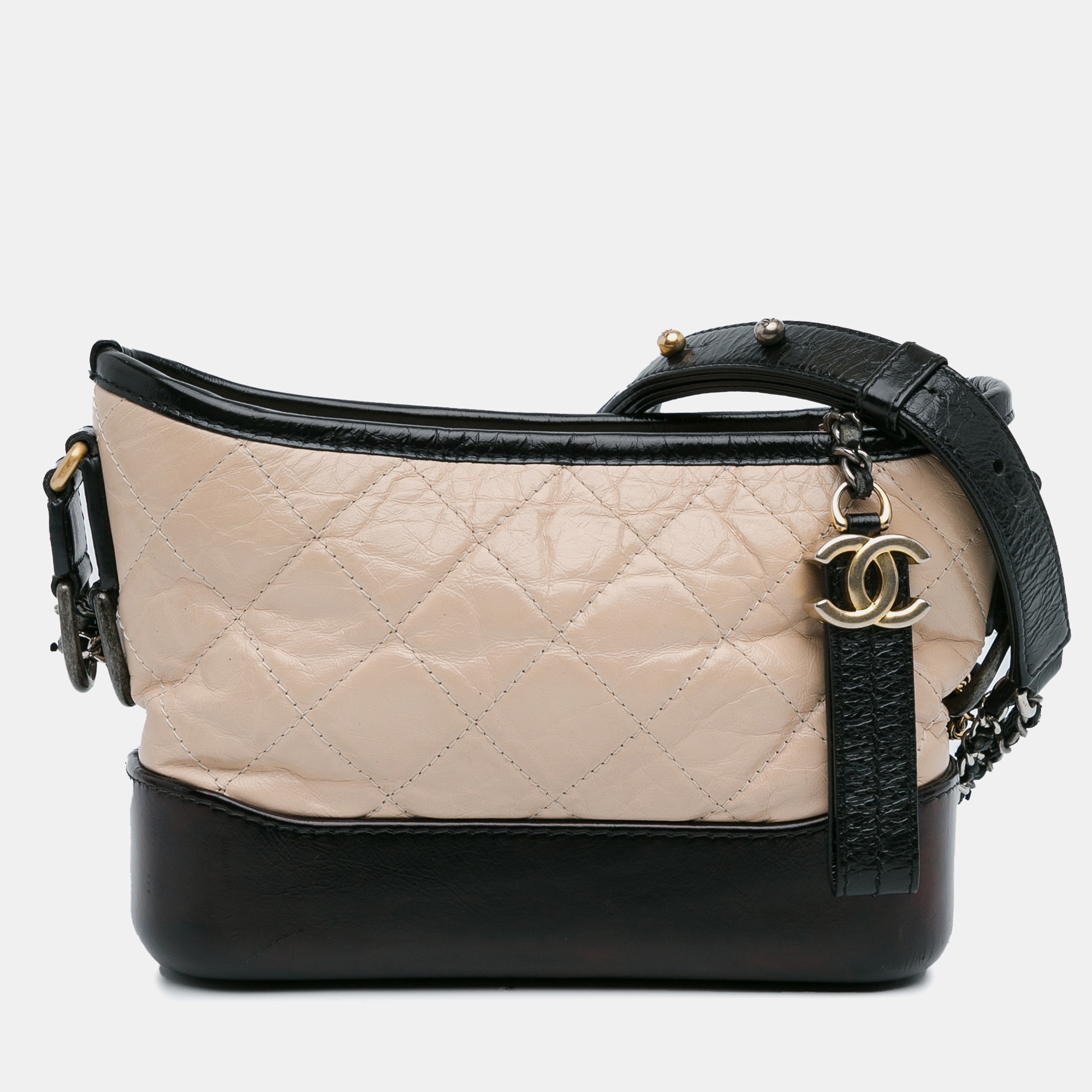 

Chanel Small Aged Calfskin Gabrielle Hobo, Beige