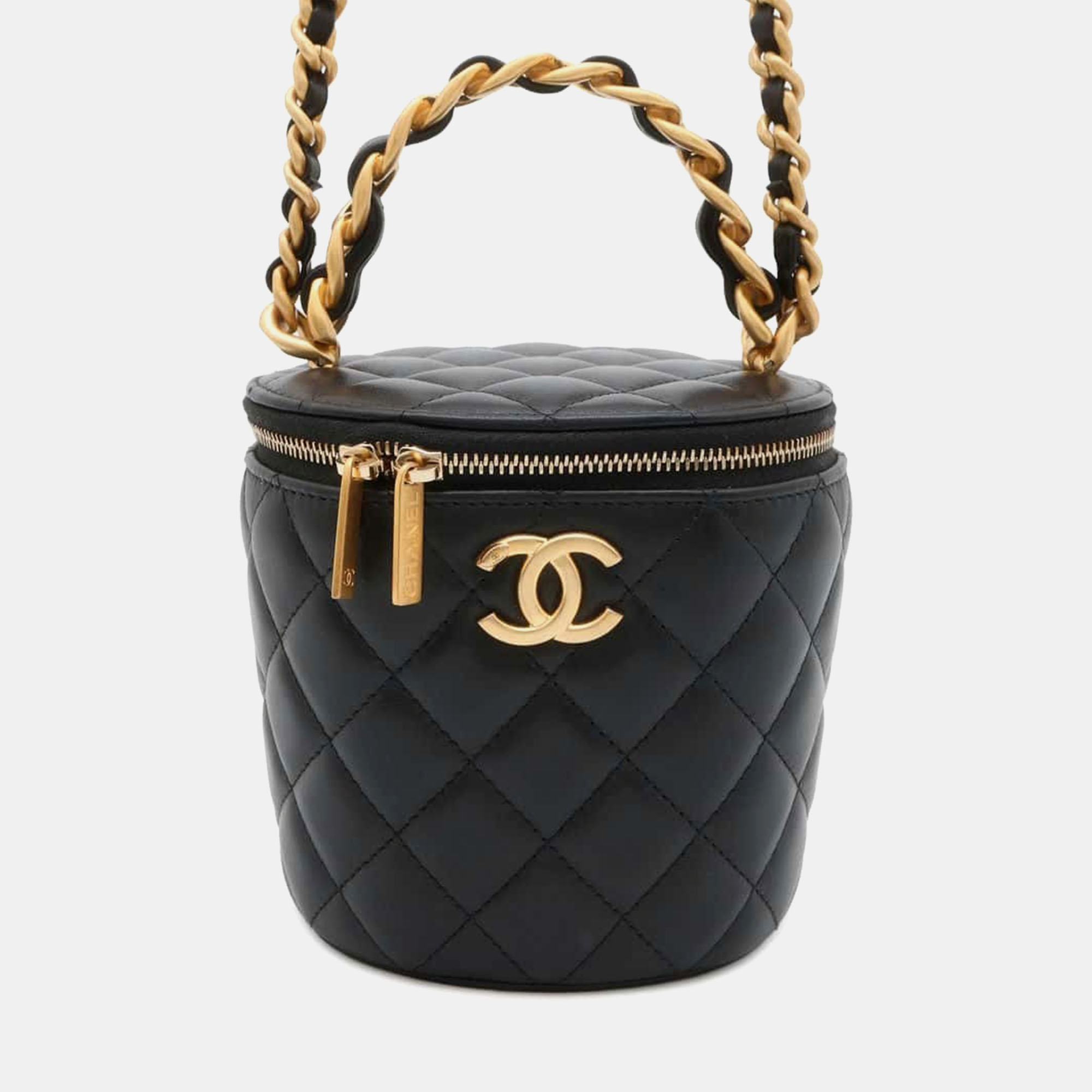 

Chanel Black Lambskin Vanity Chain Shoulder Bag