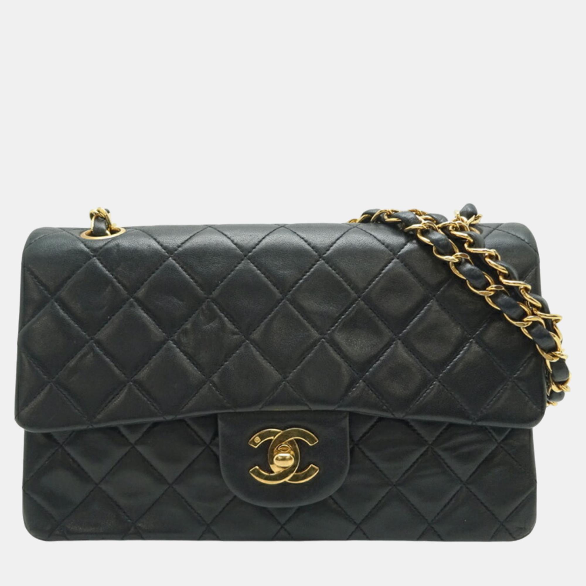 

Chanel Black Lambskin Matelasse 23 Shoulder Bag