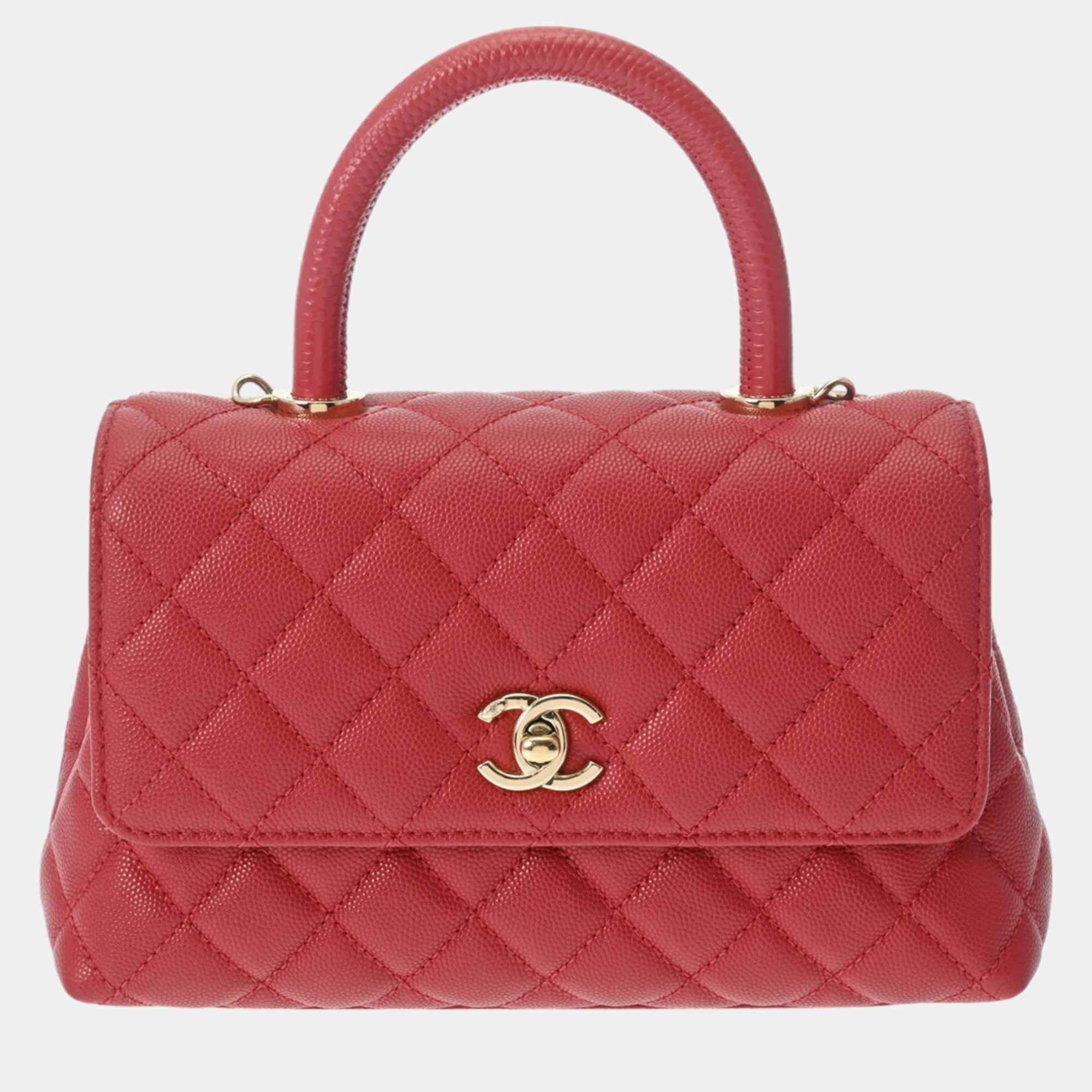 

Chanel  Red Caviar Skin Bag
