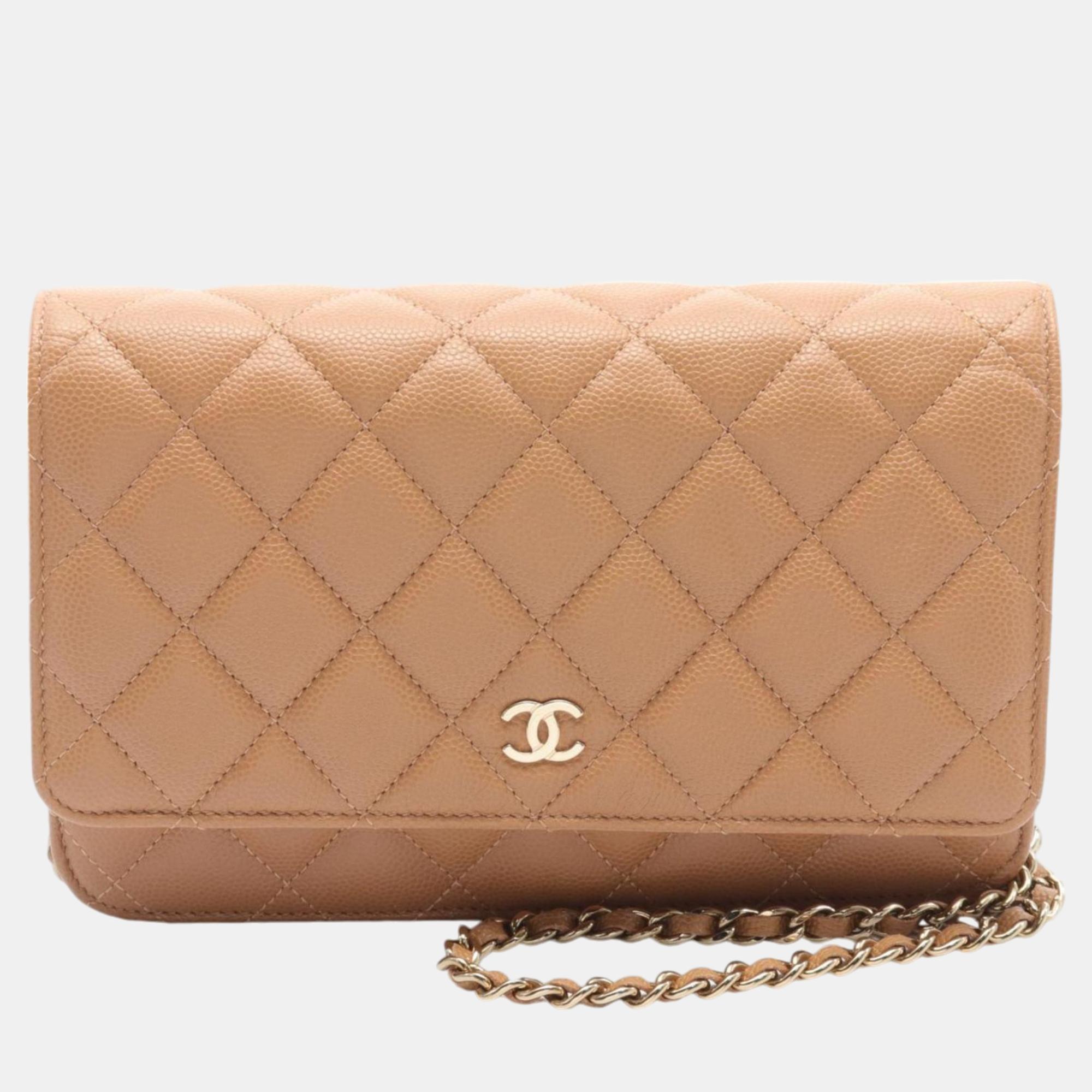 

Chanel Brown Caviar Skin Grained Calf Matelasse Shoulder Bag