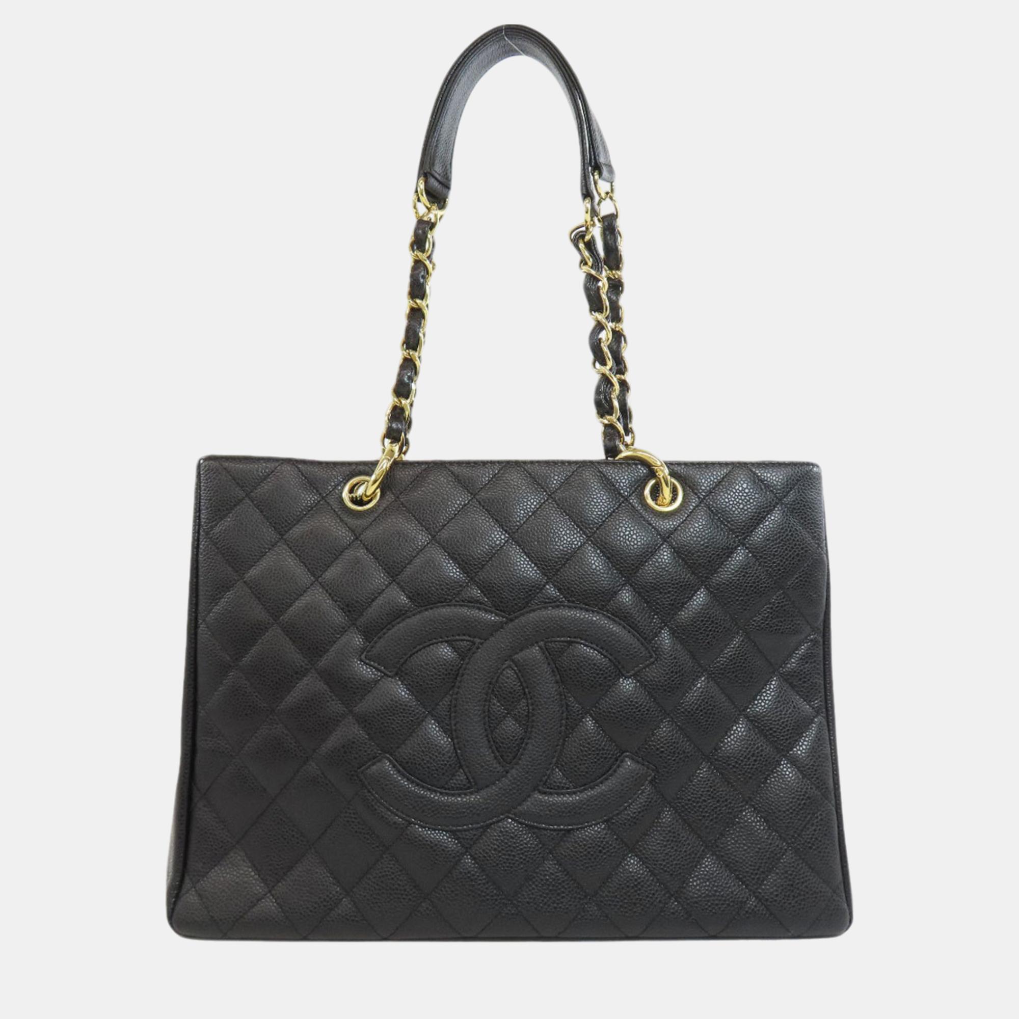 

Chanel Caviar Skin Matelasse Chain Bag, Beige