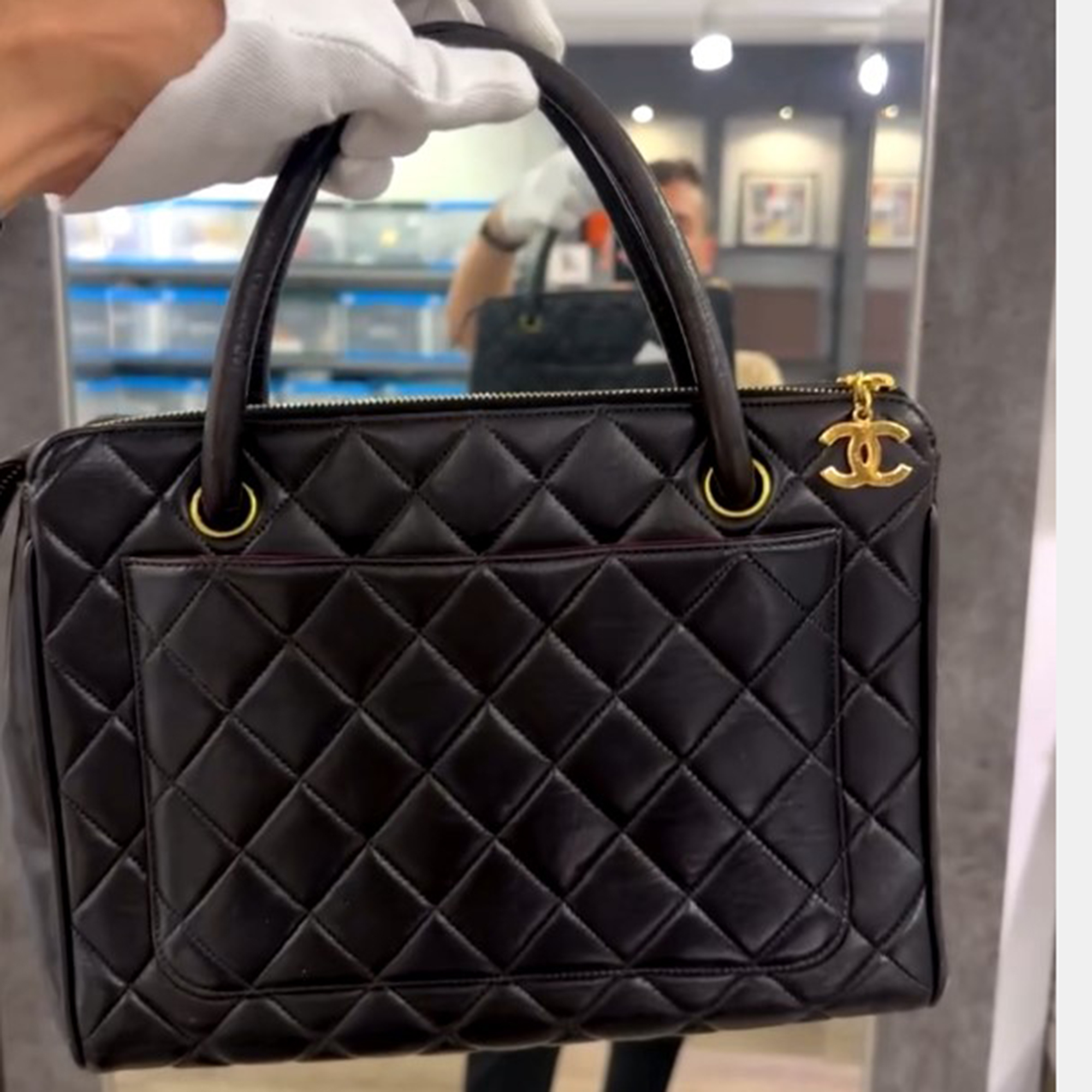 

Chanel Vintage Tote Bag, Black