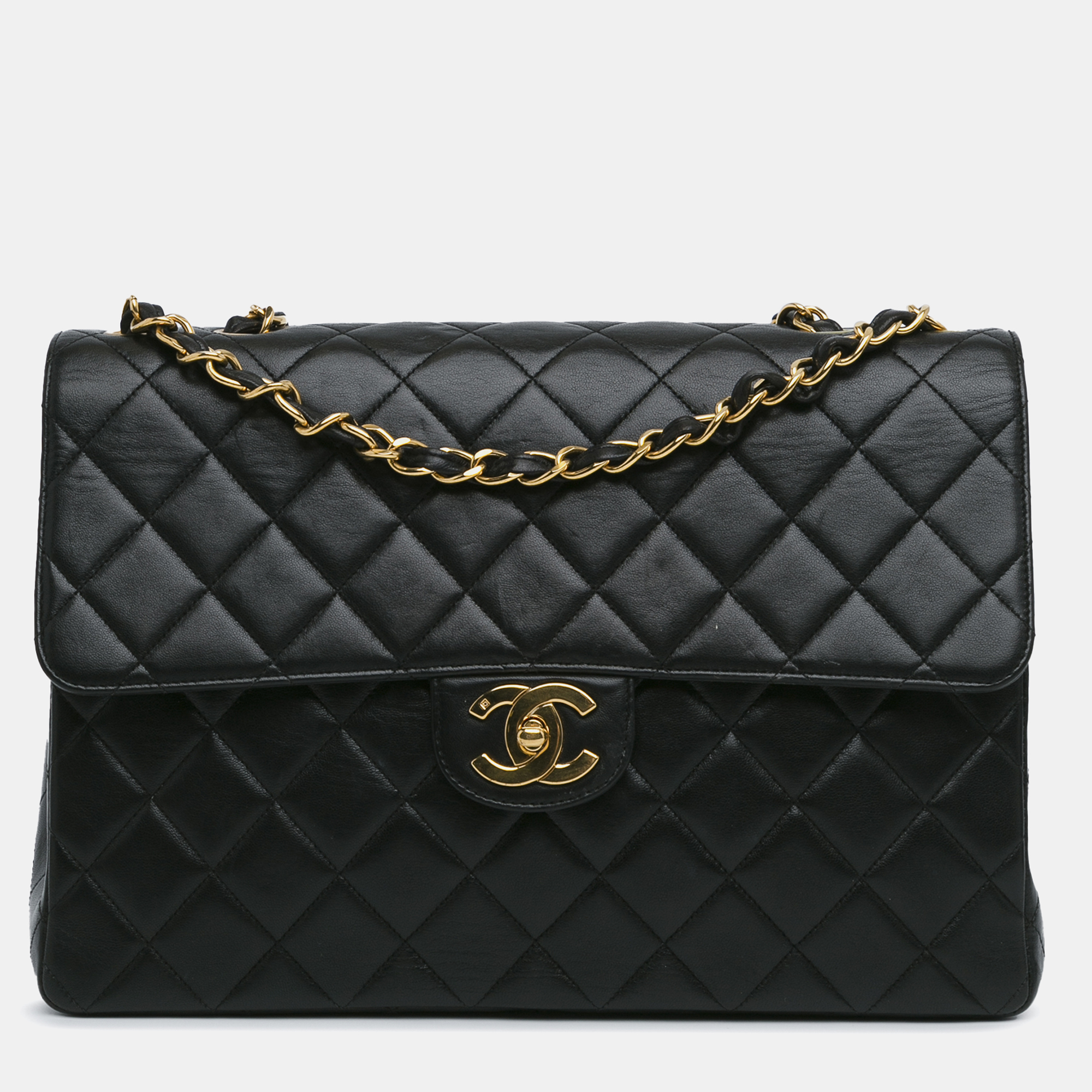 

Chanel Jumbo Classic Lambskin Single Flap, Black