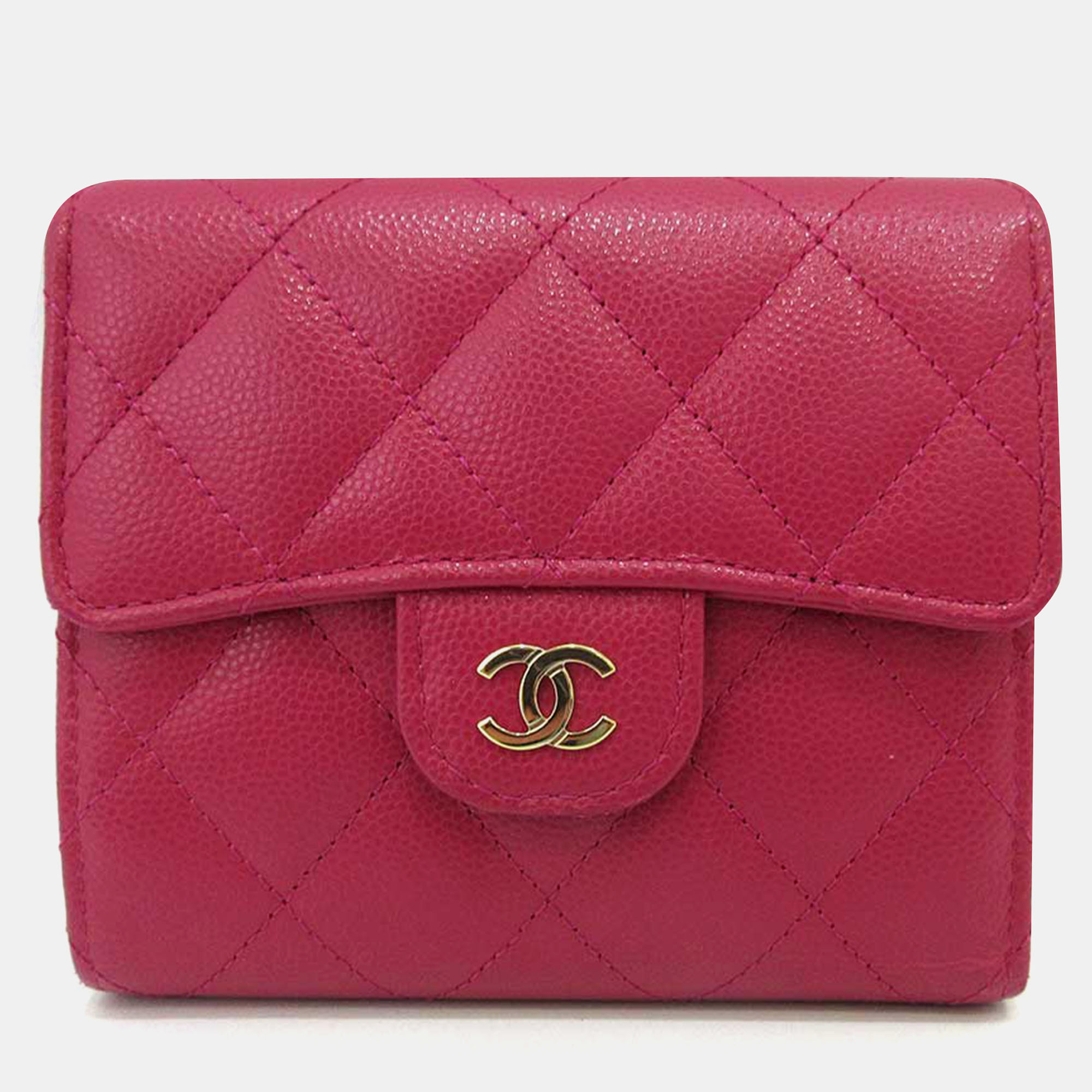 

Chanel Pink Leather Compact Wallet