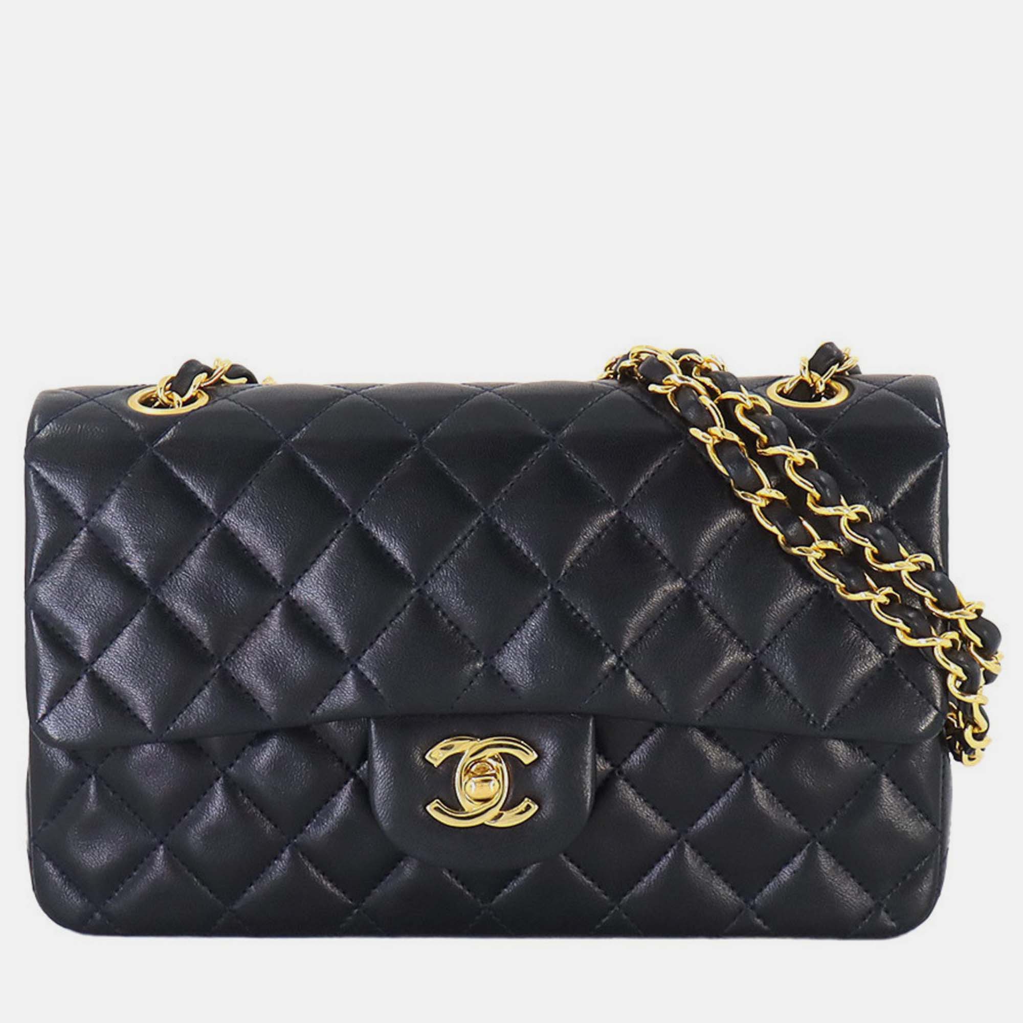 

Chanel Navy Leather Matelasse 23 Chain Shoulder Bag, Navy blue