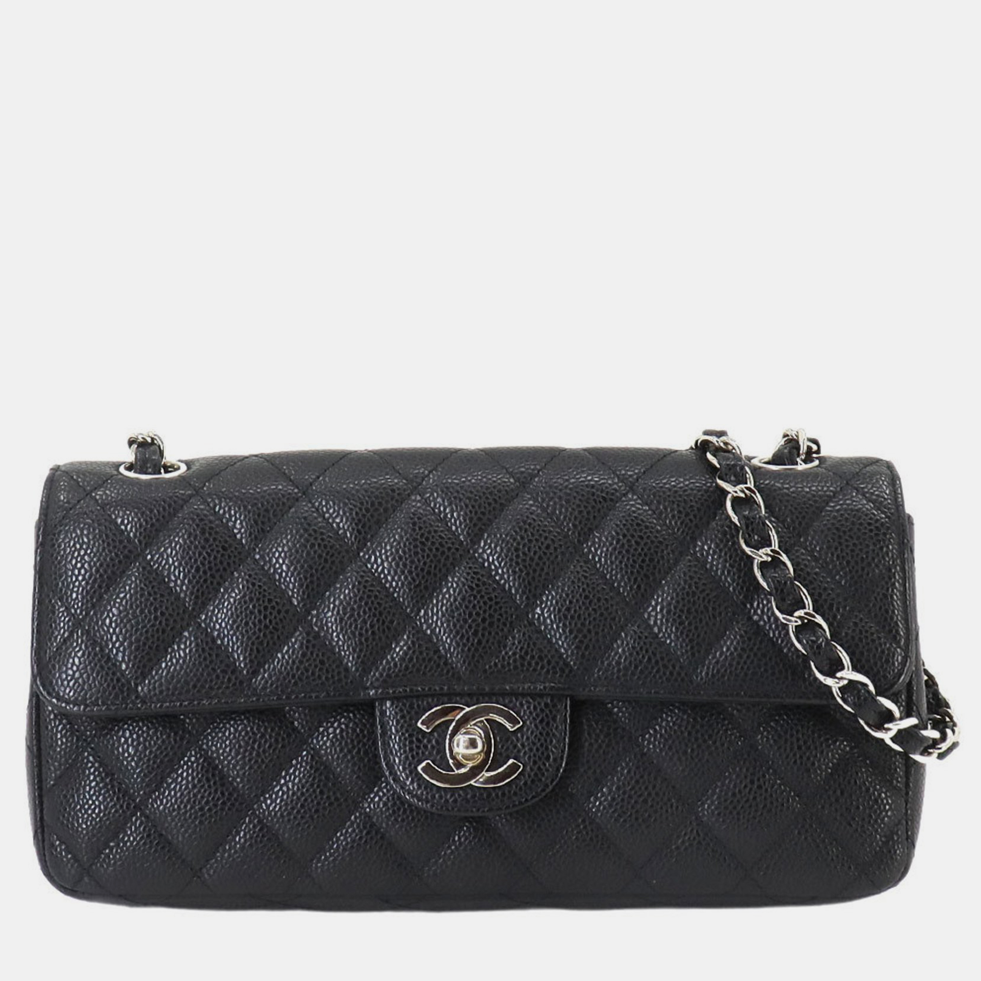 

Chanel Black Caviar Skin Matelasse Chain Shoulder Bag