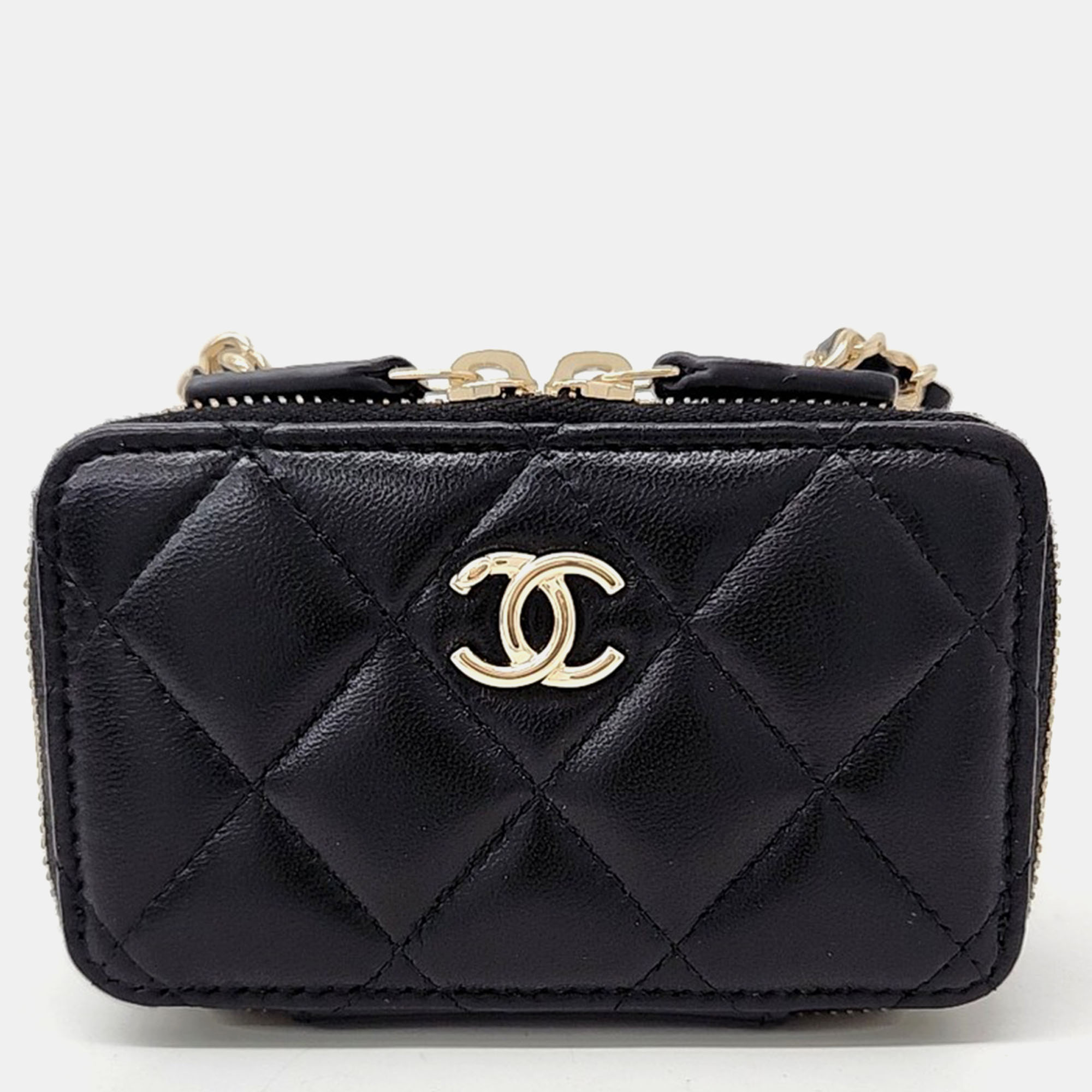 Pre-owned Chanel Mini Crossbody Bag In Black