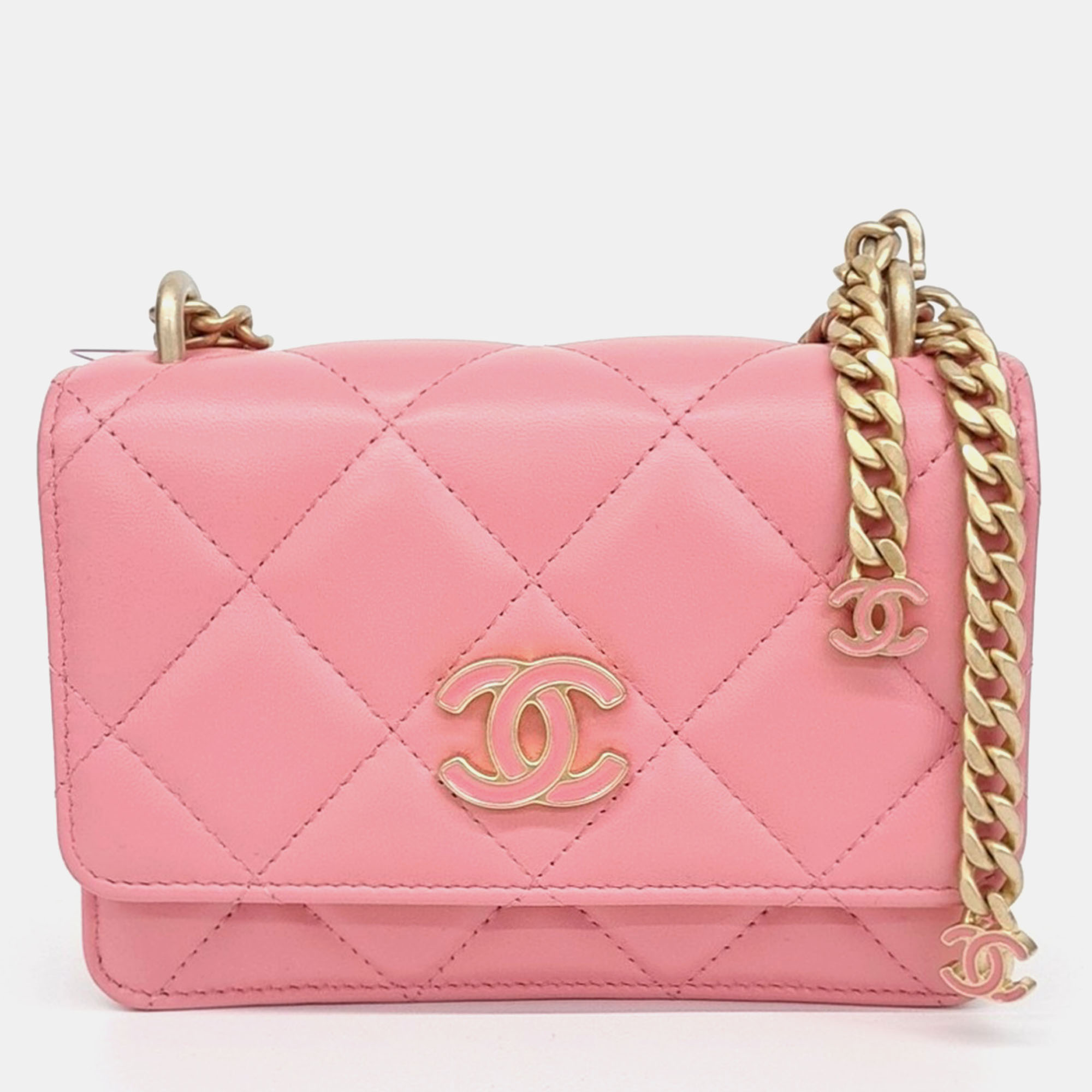 

Chanel mini chain Crossbody bag, Pink