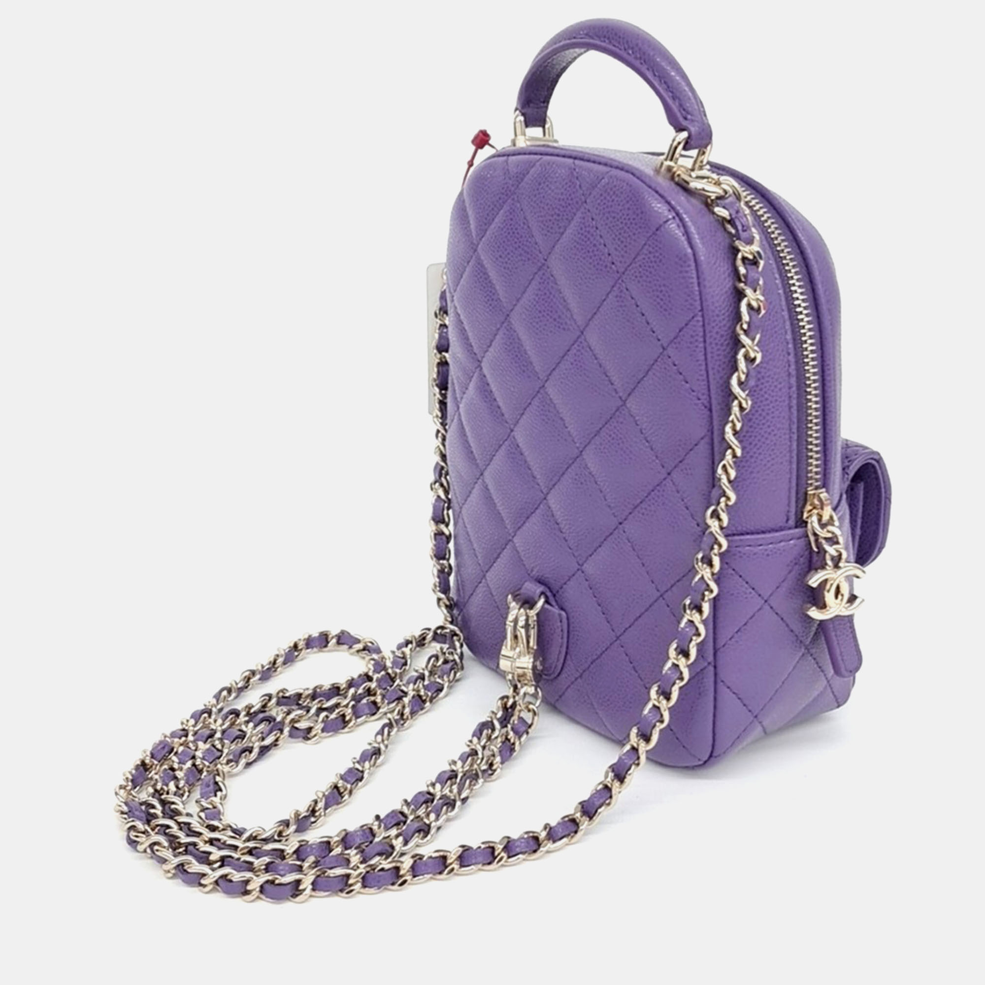 Chanel Caviar Top Handle Mini Backpack 