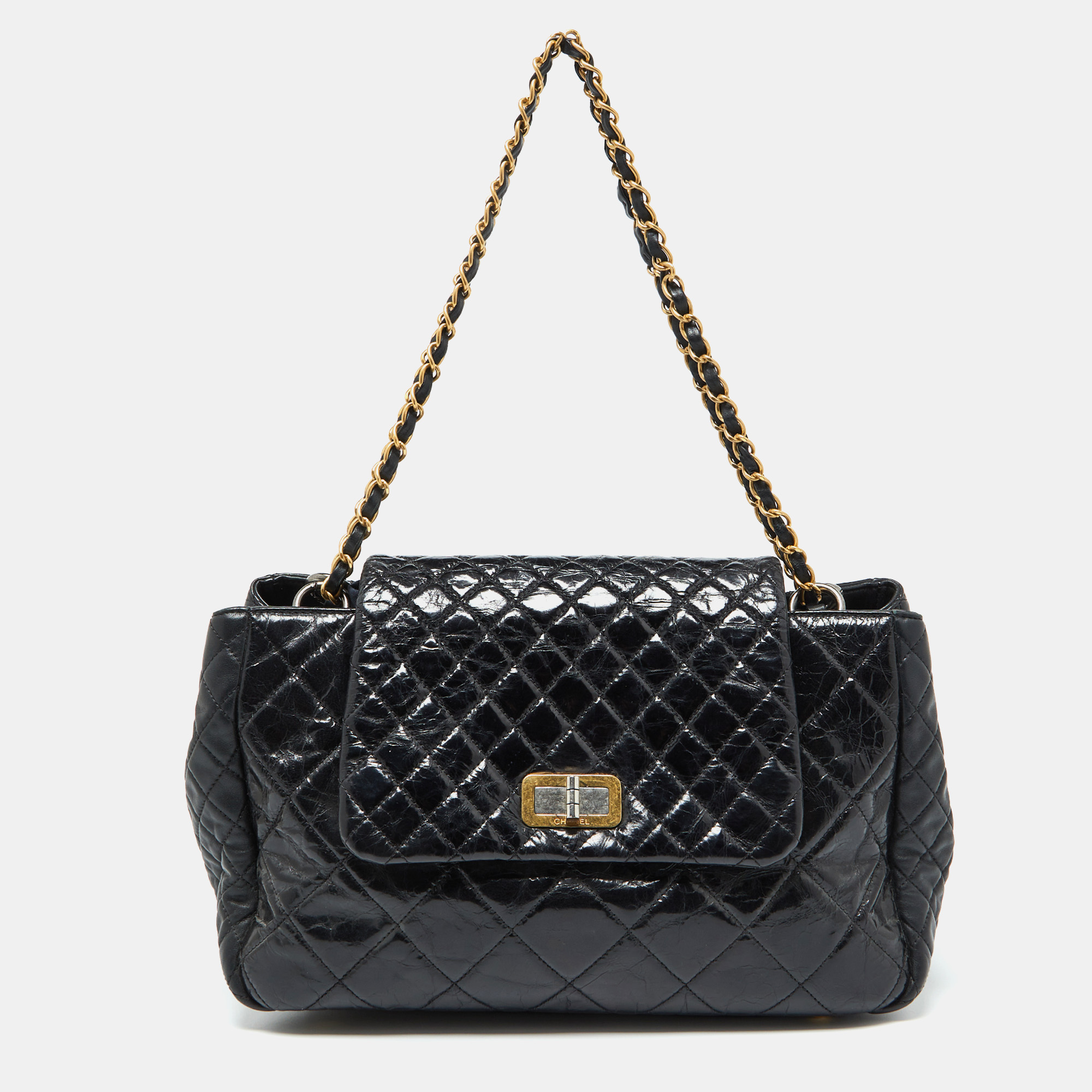 

Chanel Black Quilted Leather Mix Reissue Accordion Flap Bag