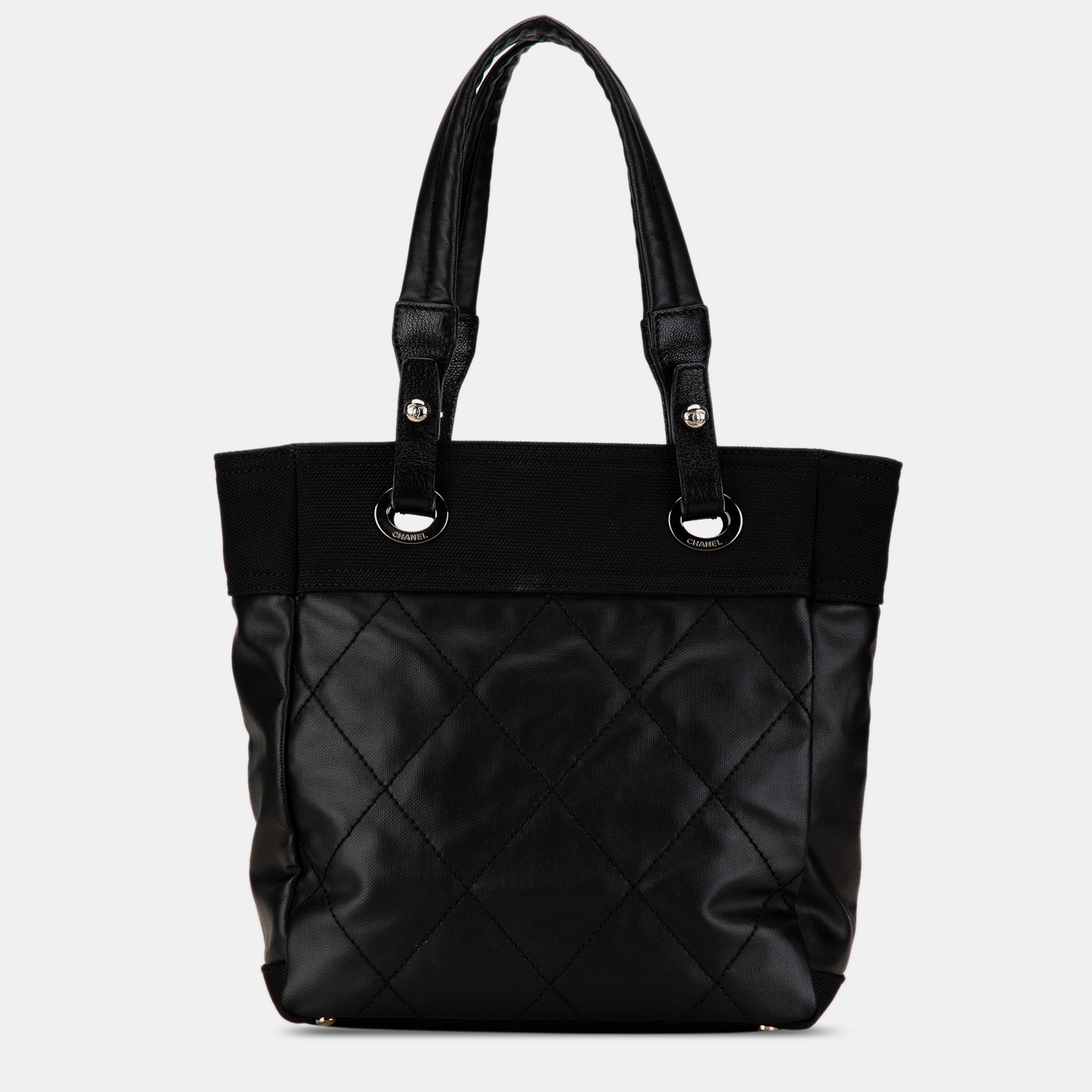 

Chanel Black Small Paris-Biarritz Tote Bag