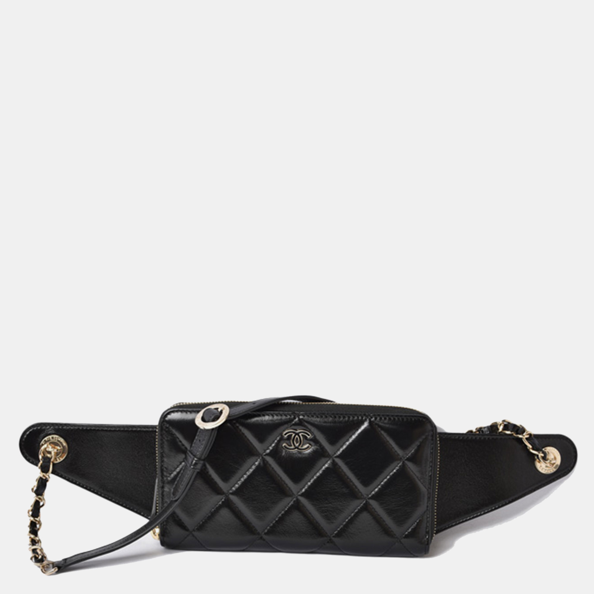 

Chanel Black Lambskin Chanel In & Out Waist Bag
