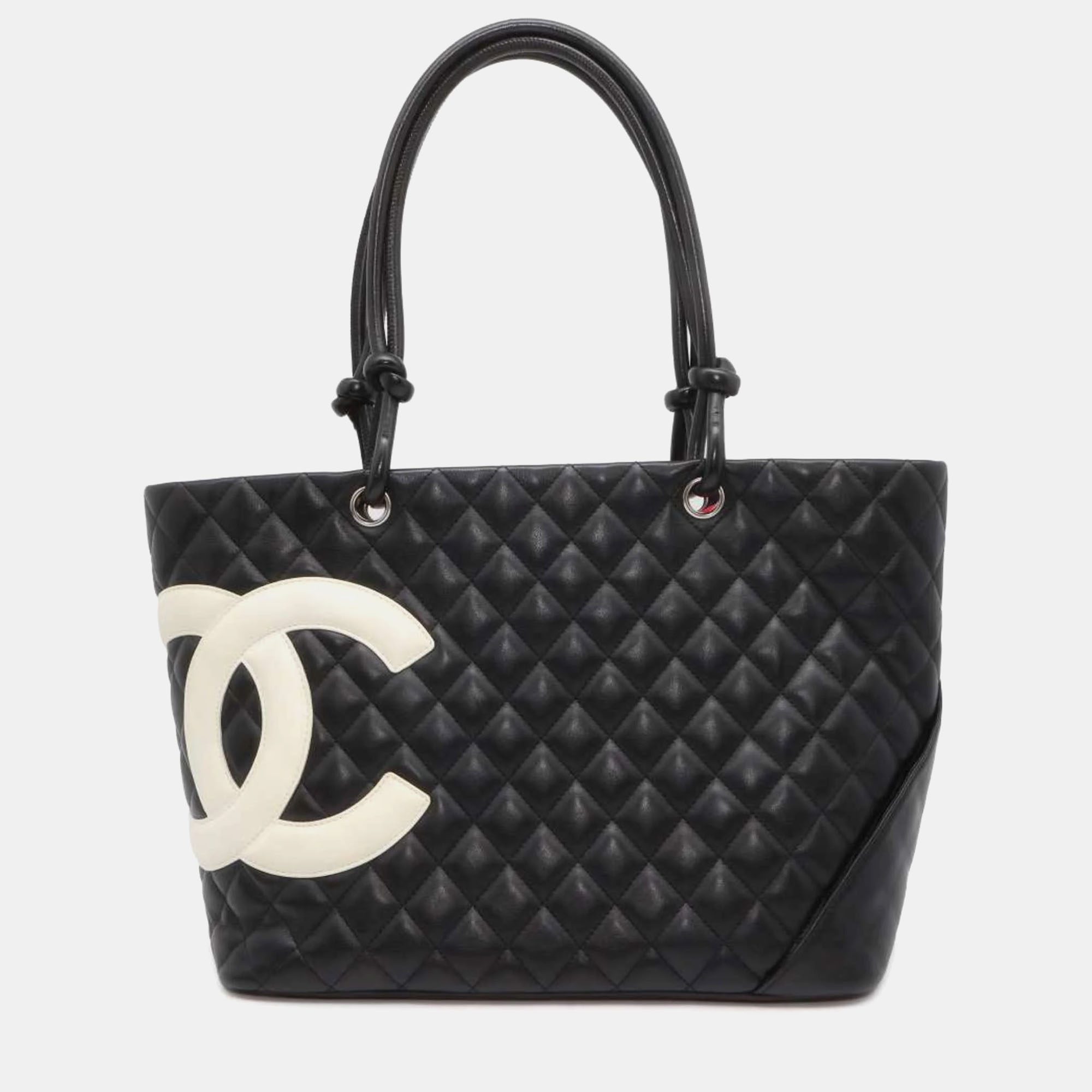 

Chanel Black Cambon Line Large Coco Mark Tote Bag