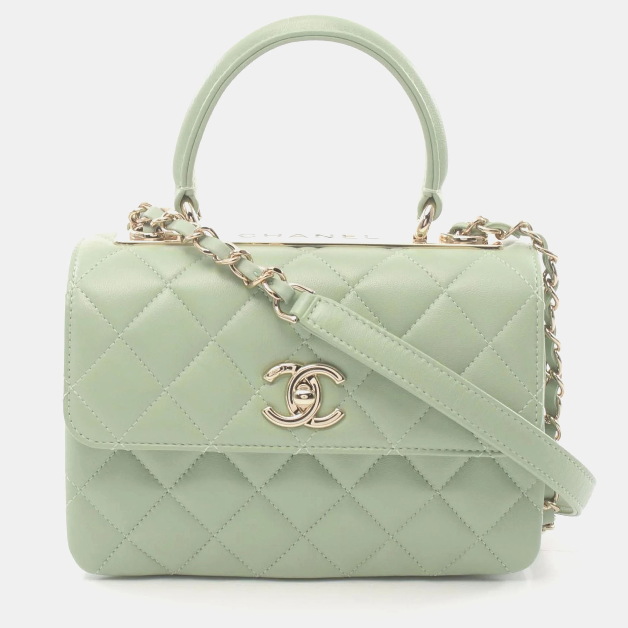 

Chanel Green Lambskin Trendy CC Shoulder Bag