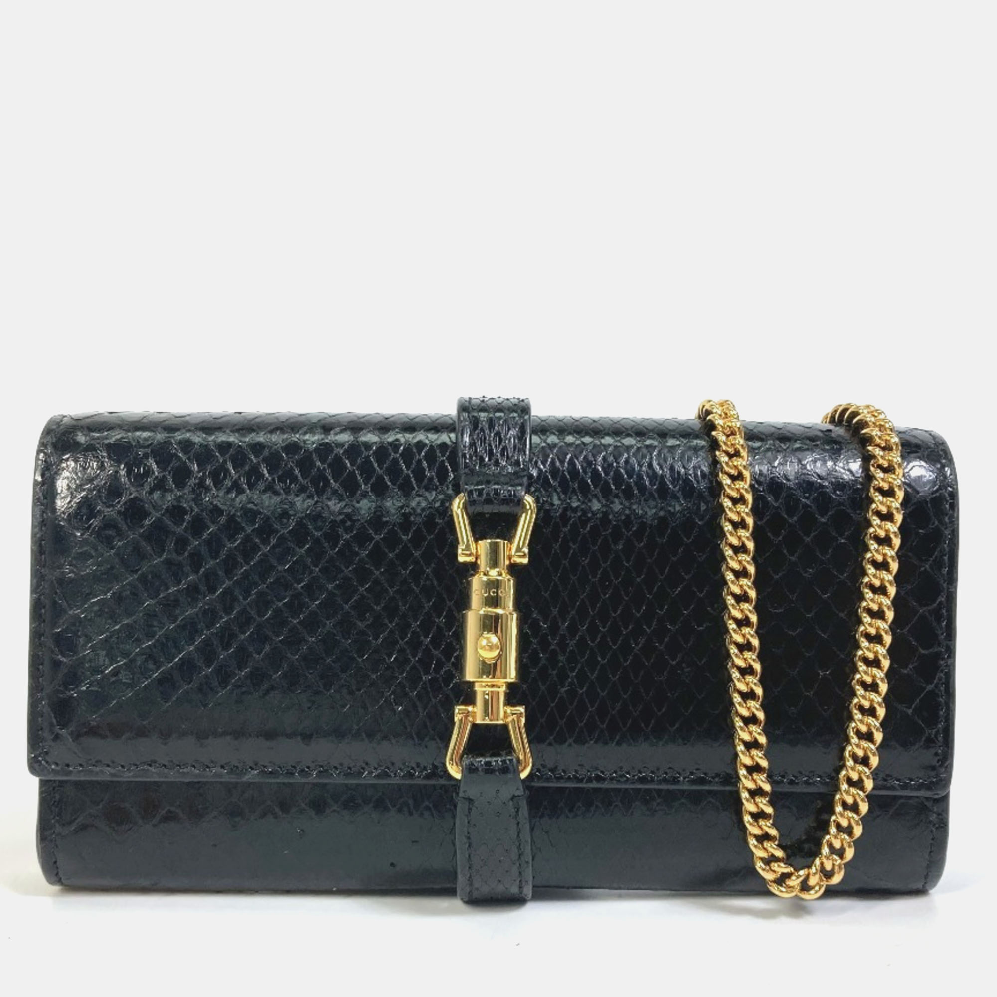 

Gucci Black Gold Jackie 1961 Long Wallet