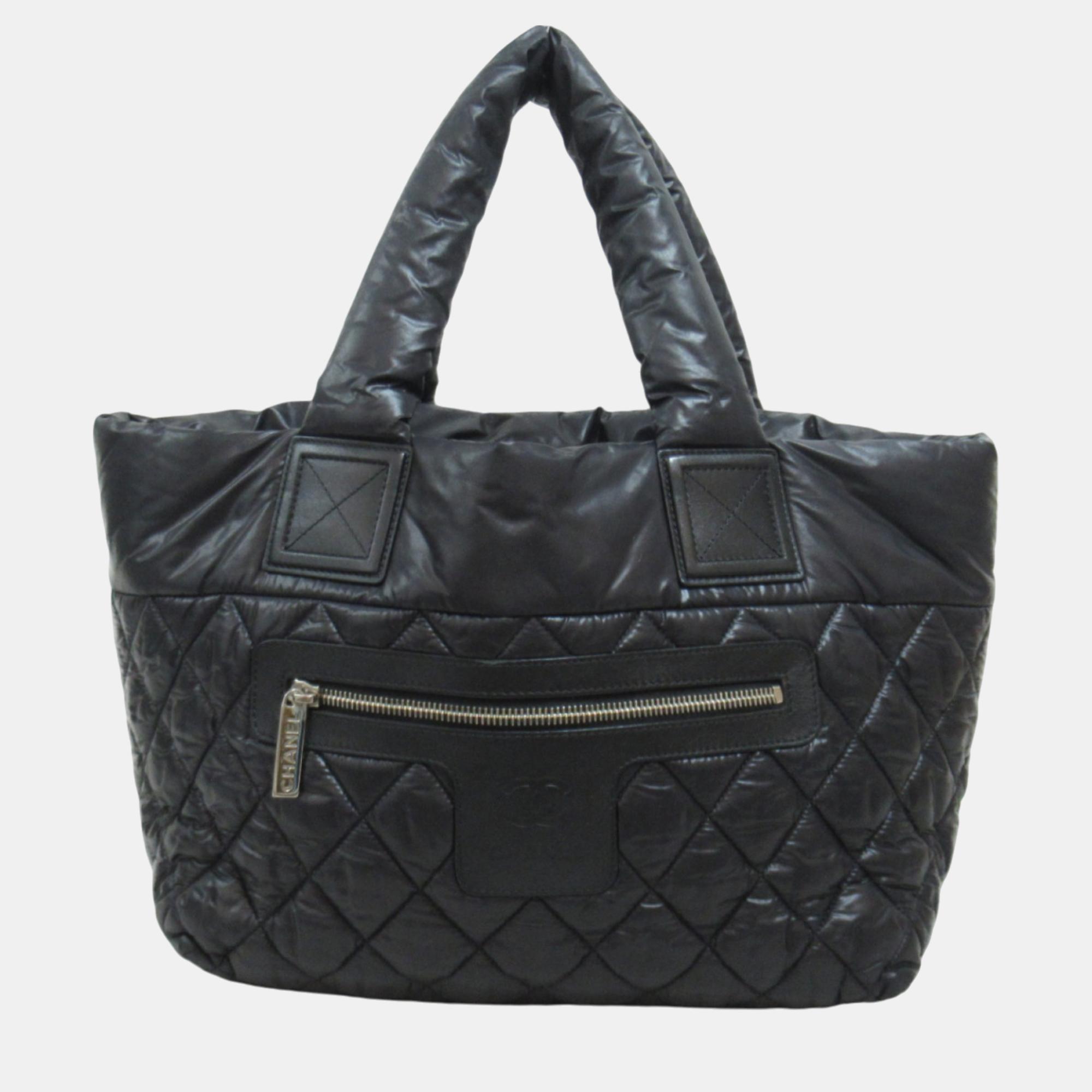 

Chanel Black Leather Coco Cocoon Tote Bag