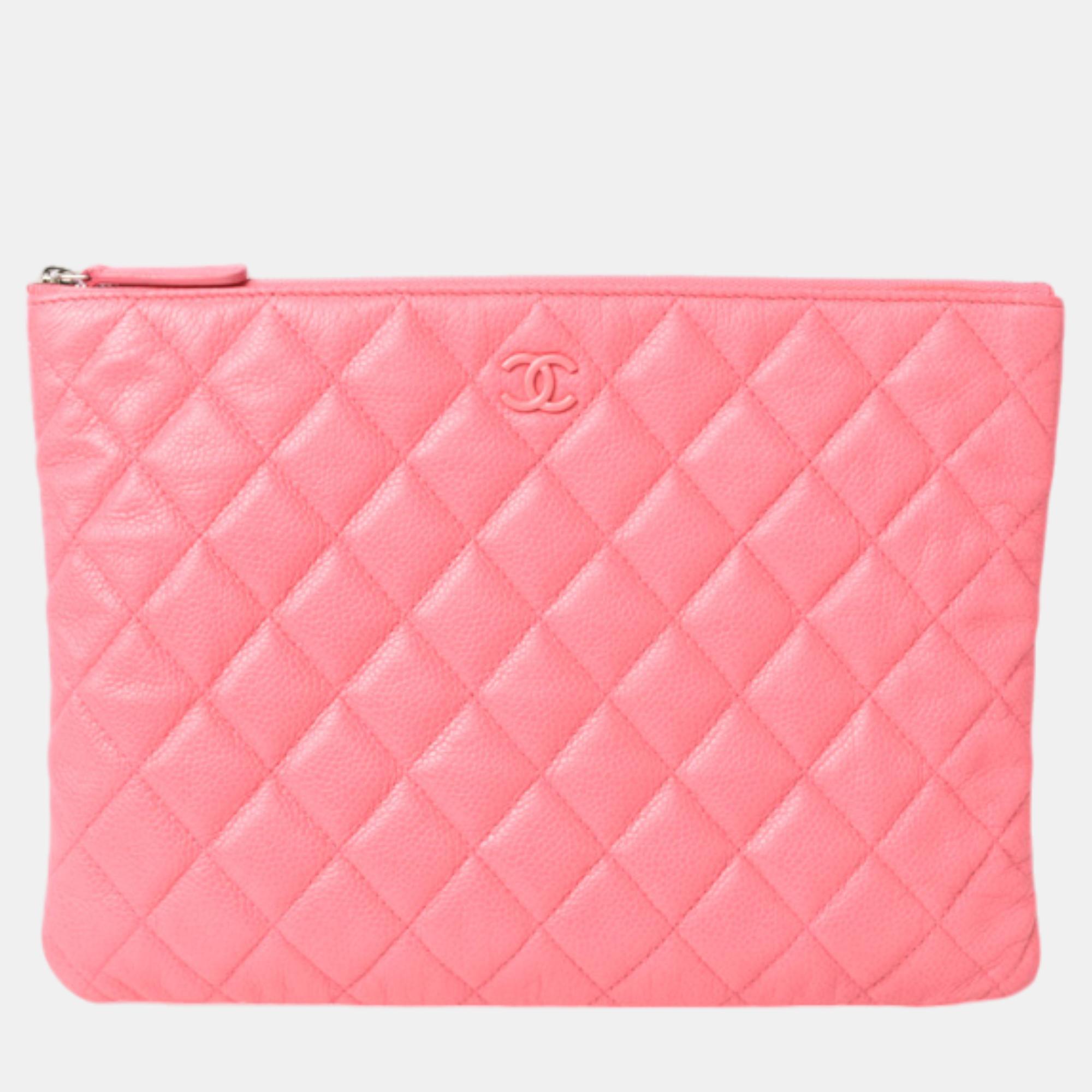 

Chanel Pink Caviar 2024 Medium O-Case Pouch