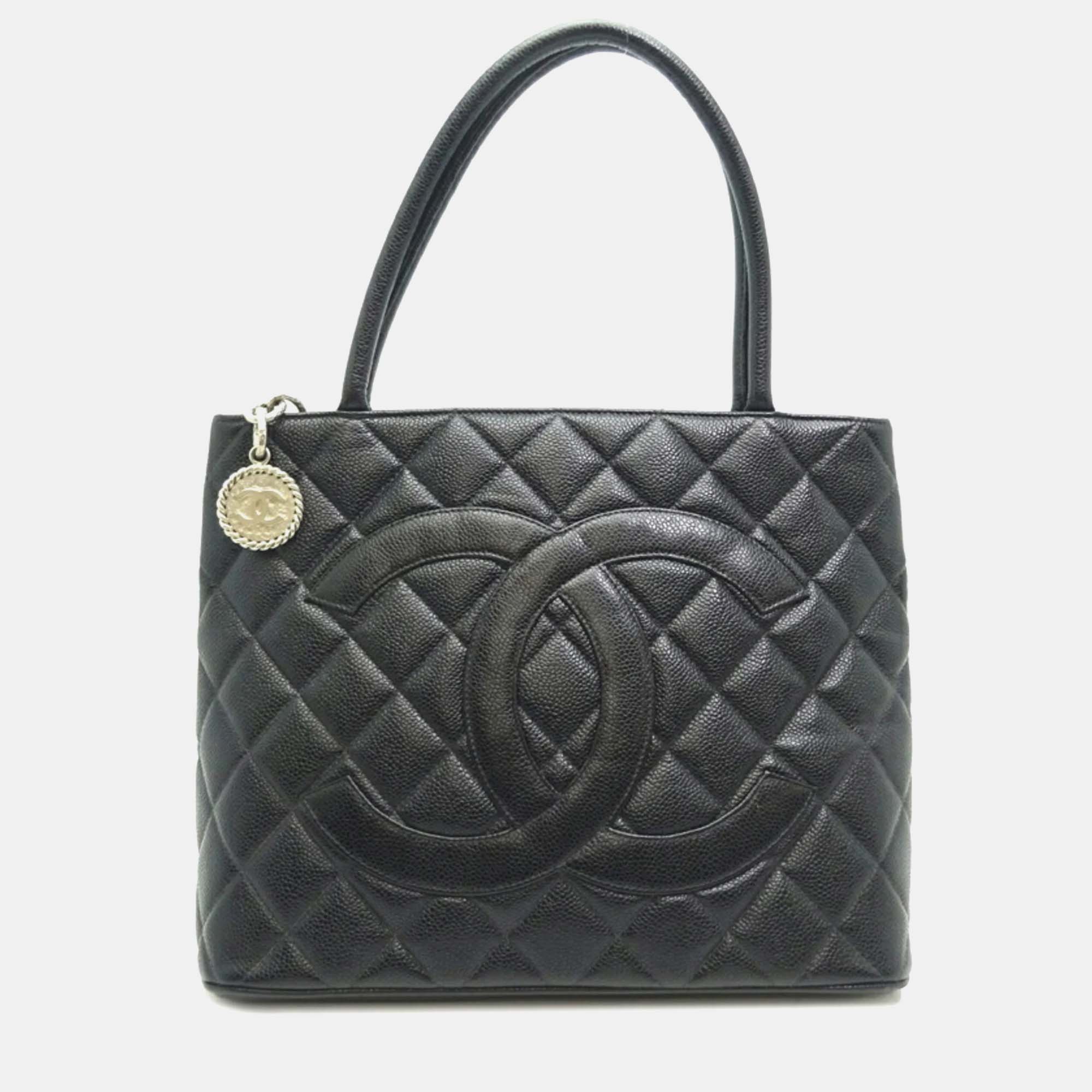 

Chanel Black Caviar Skin Reproduction Tote Bag