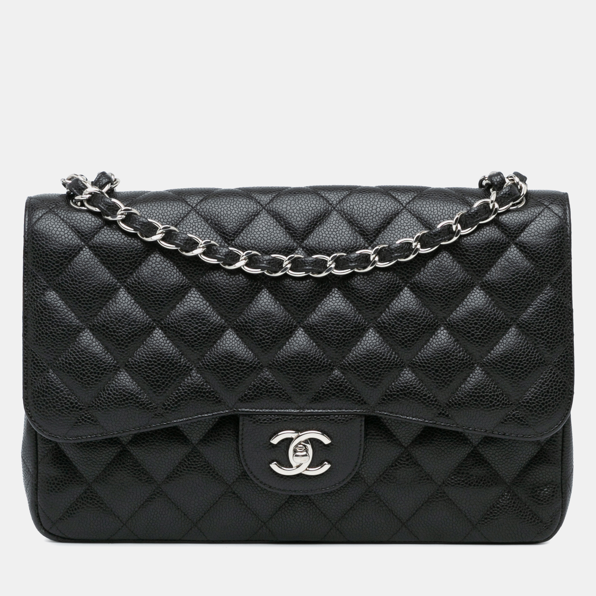 

Chanel Jumbo Classic Caviar Double Flap, Black